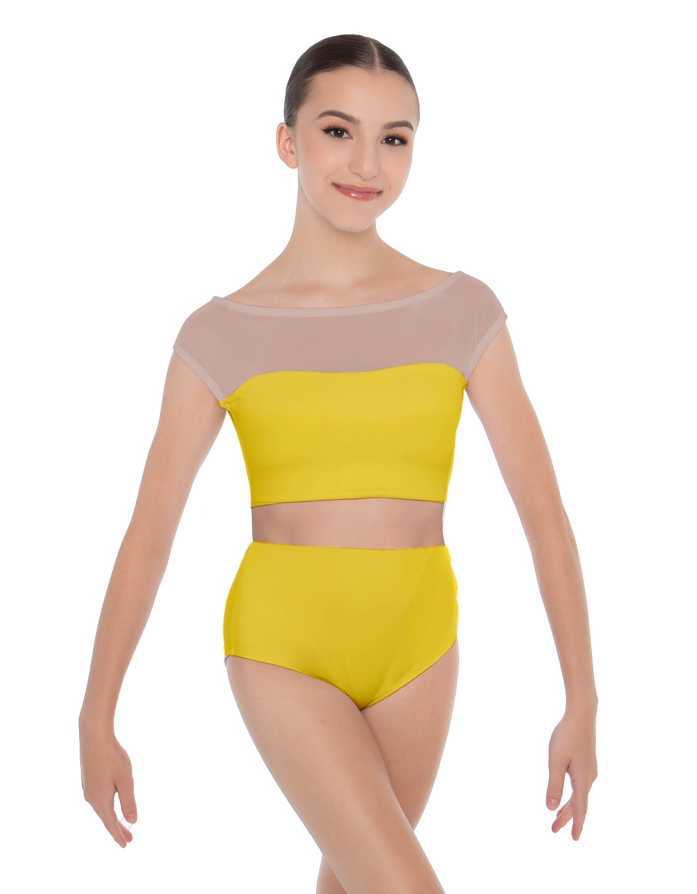 Solid Lycra Posh Crop Top