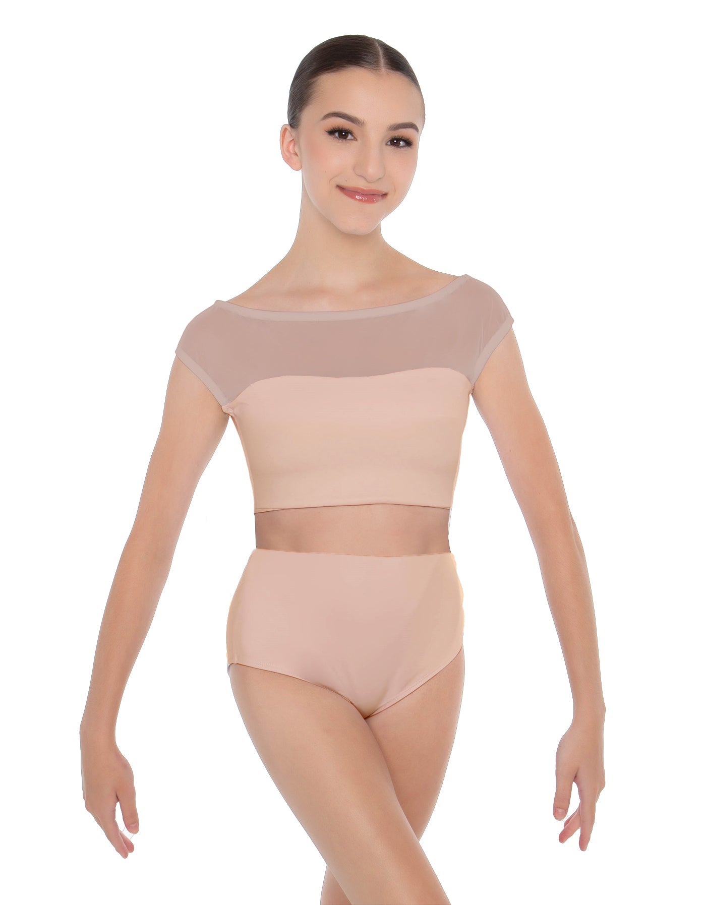 Solid Lycra Posh Crop Top