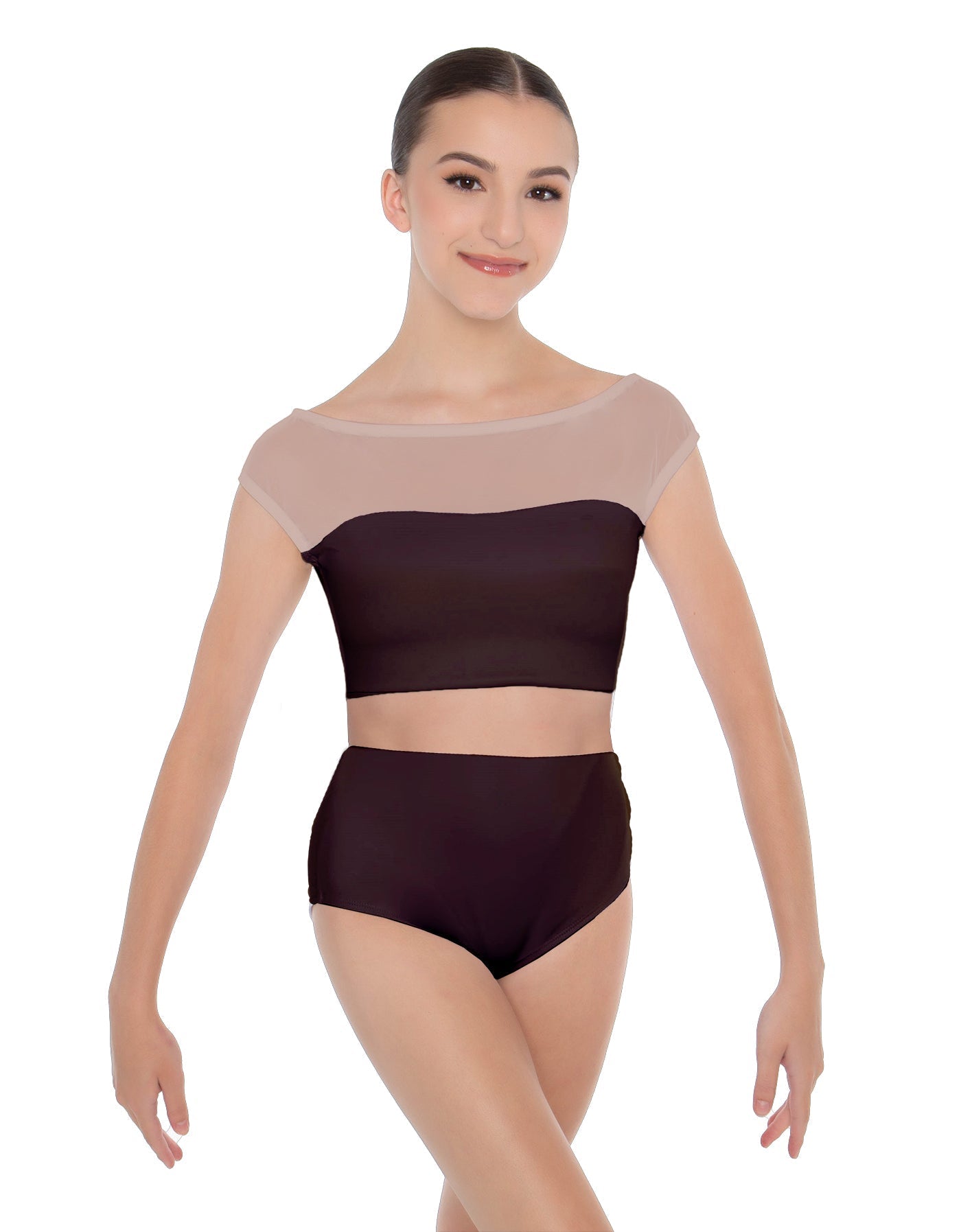 Solid Lycra Posh Crop Top