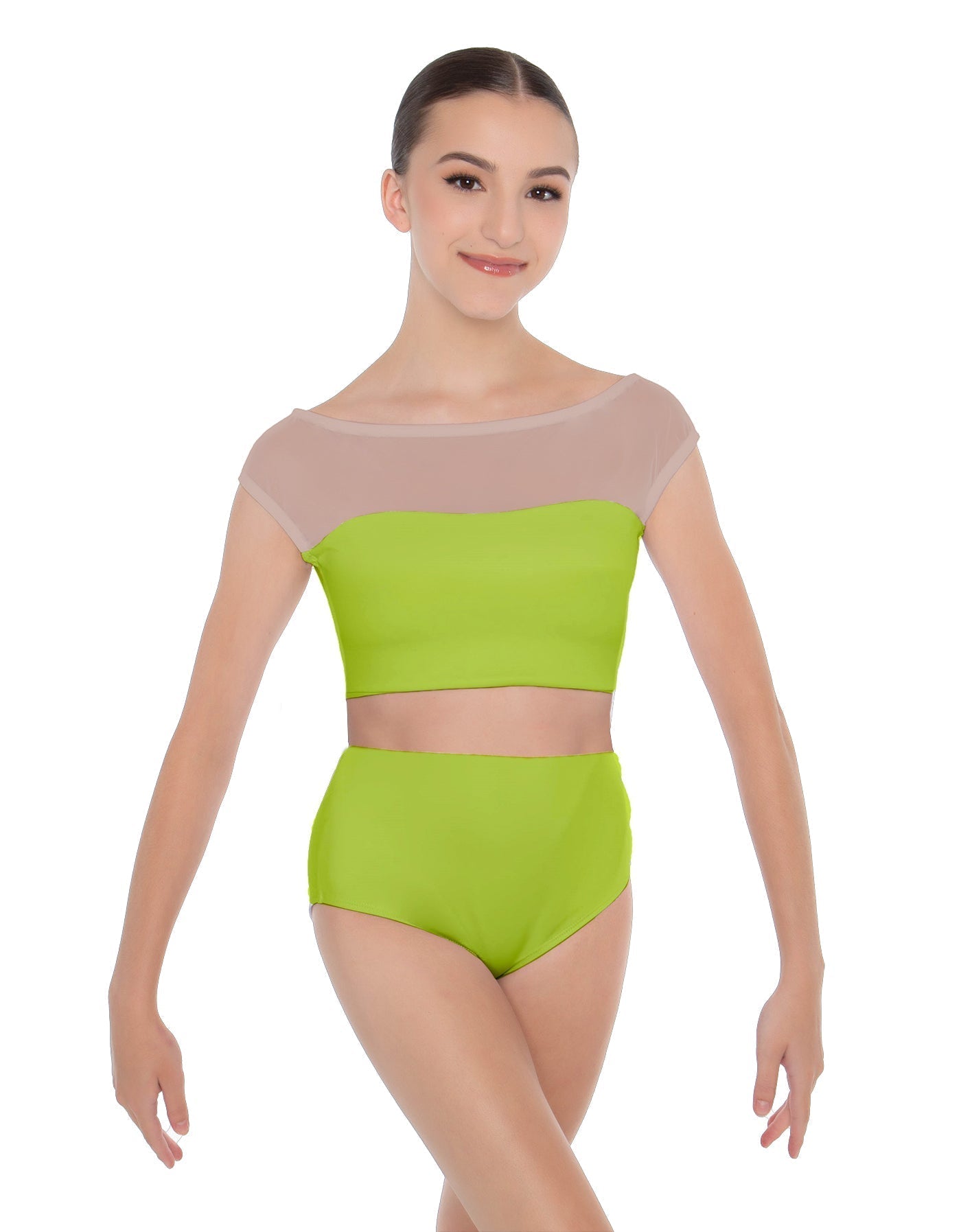 Solid Lycra Posh Crop Top