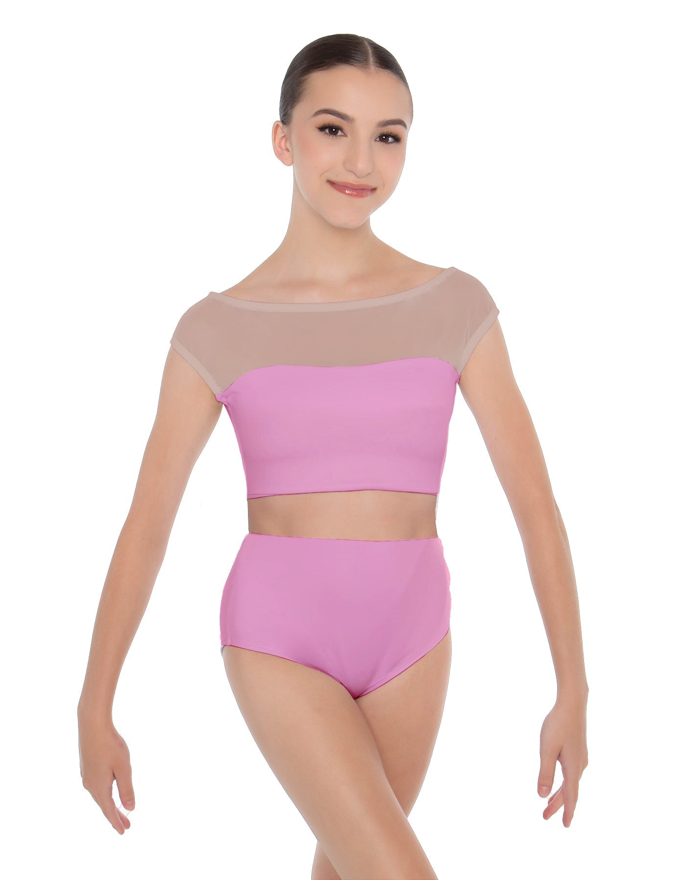 Solid Lycra Posh Crop Top