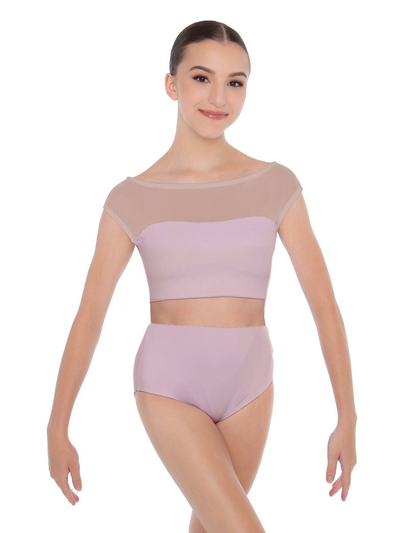 Solid Lycra Posh Crop Top