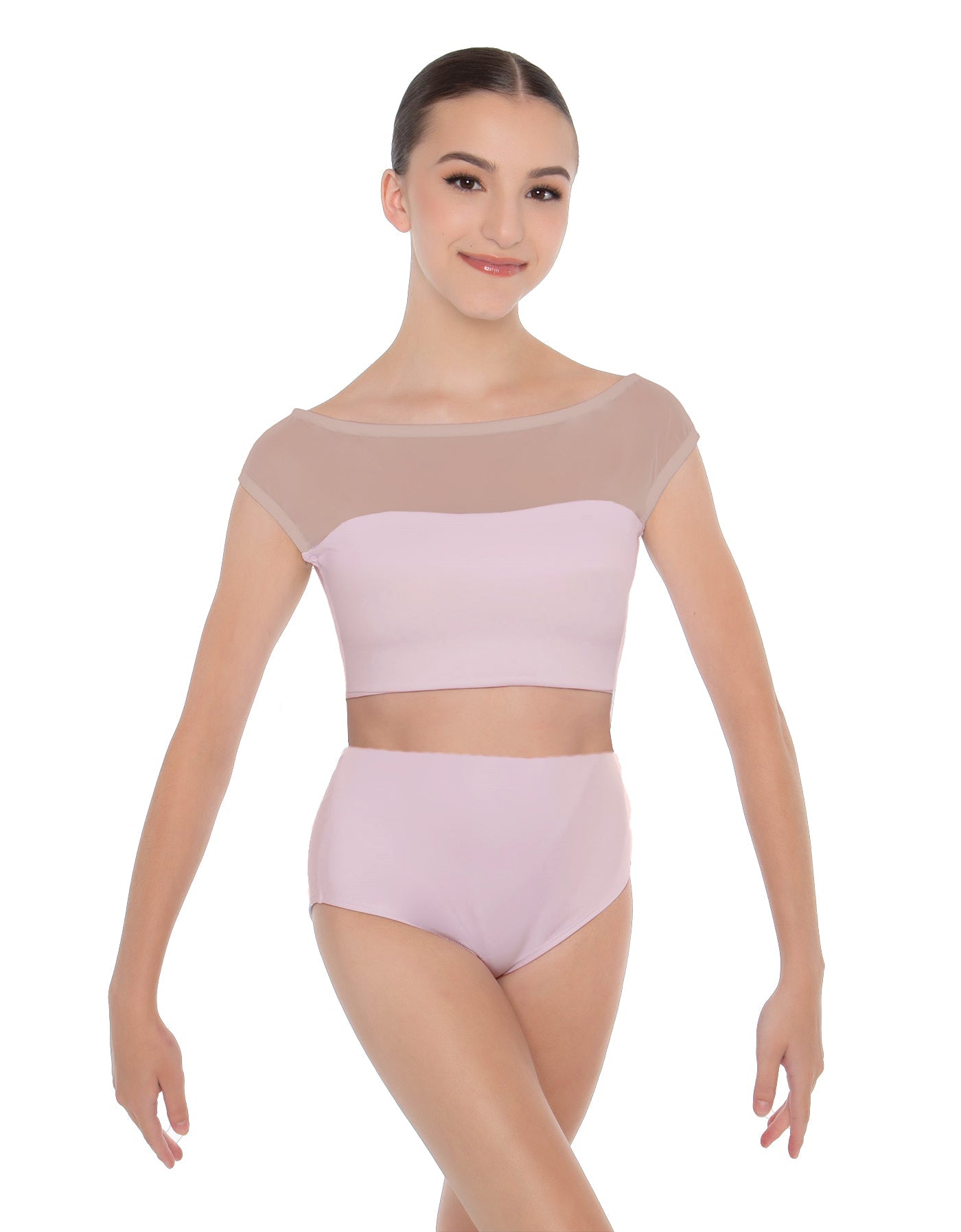 Solid Lycra Posh Crop Top