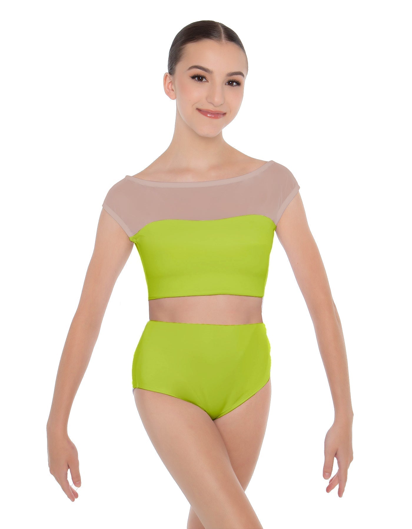 Solid Lycra Posh Crop Top