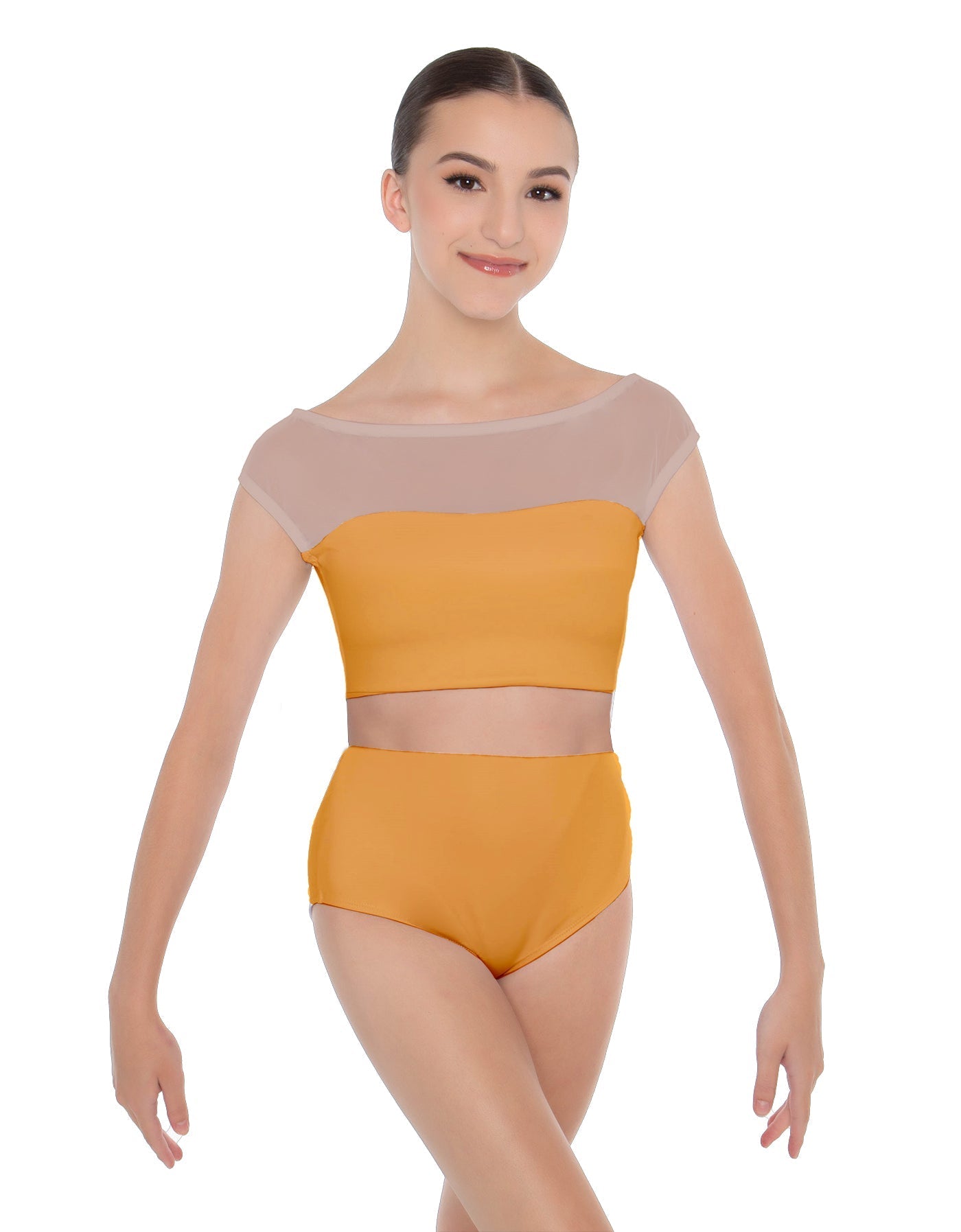 Solid Lycra Posh Crop Top