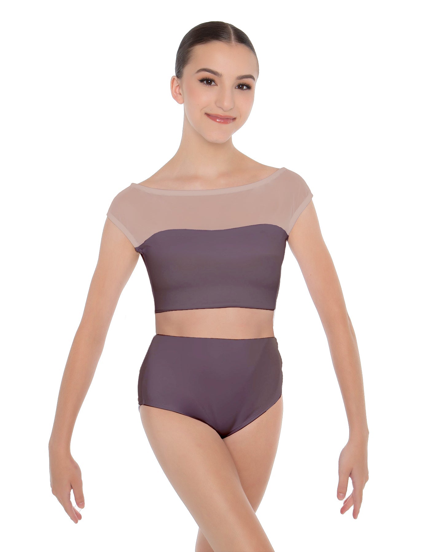 Solid Lycra Posh Crop Top