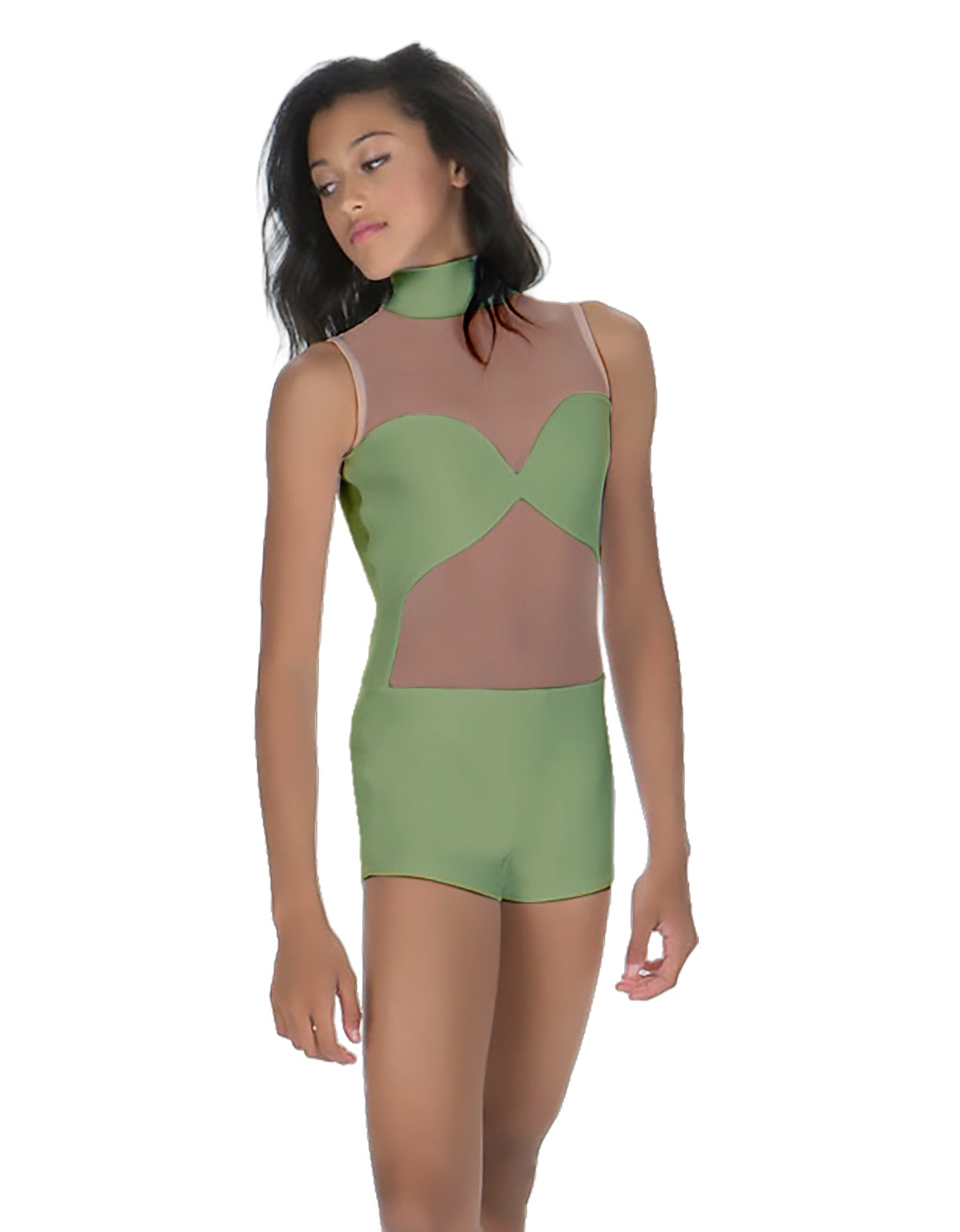 Solid Lycra Stay Biketard