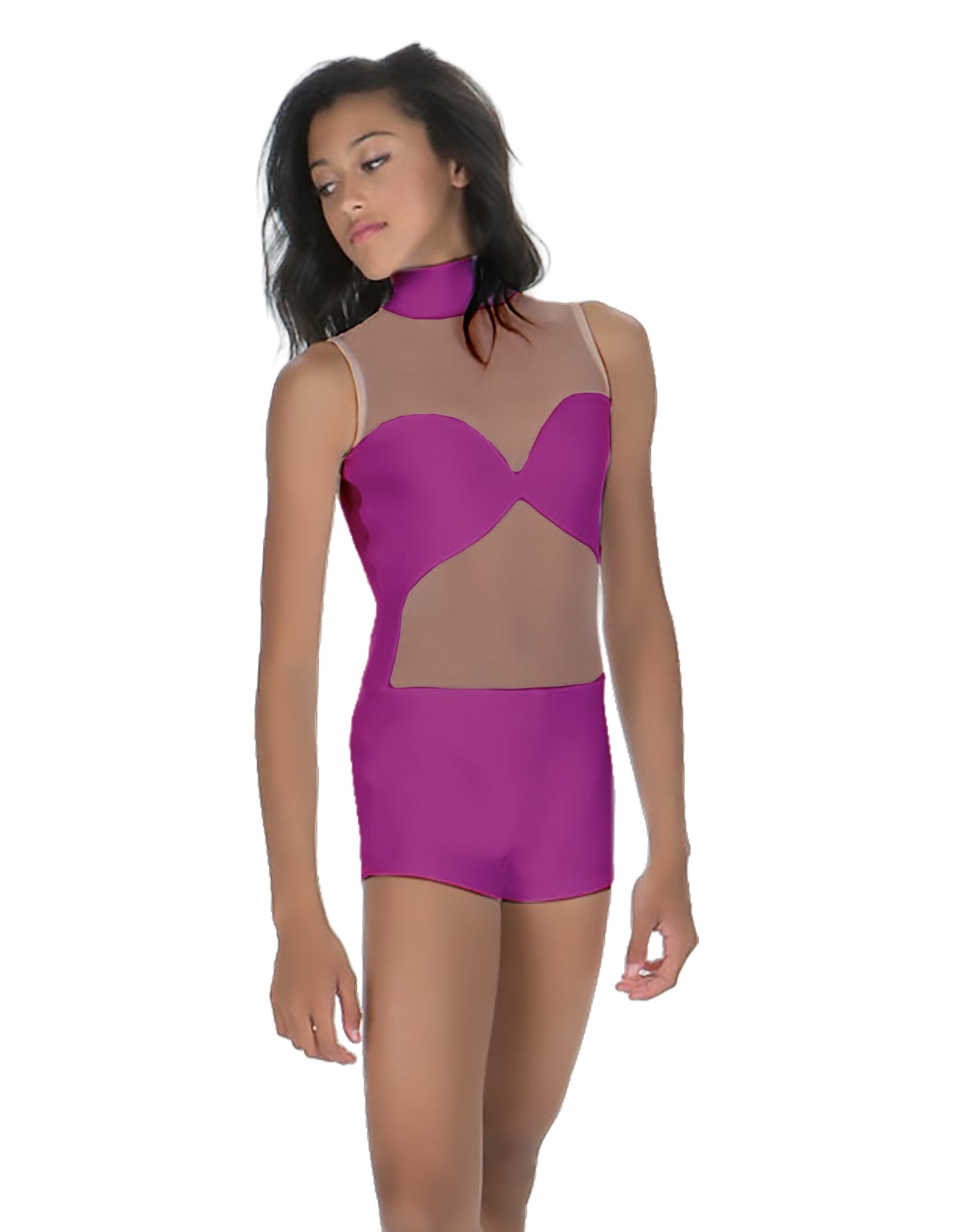 Solid Lycra Stay Biketard