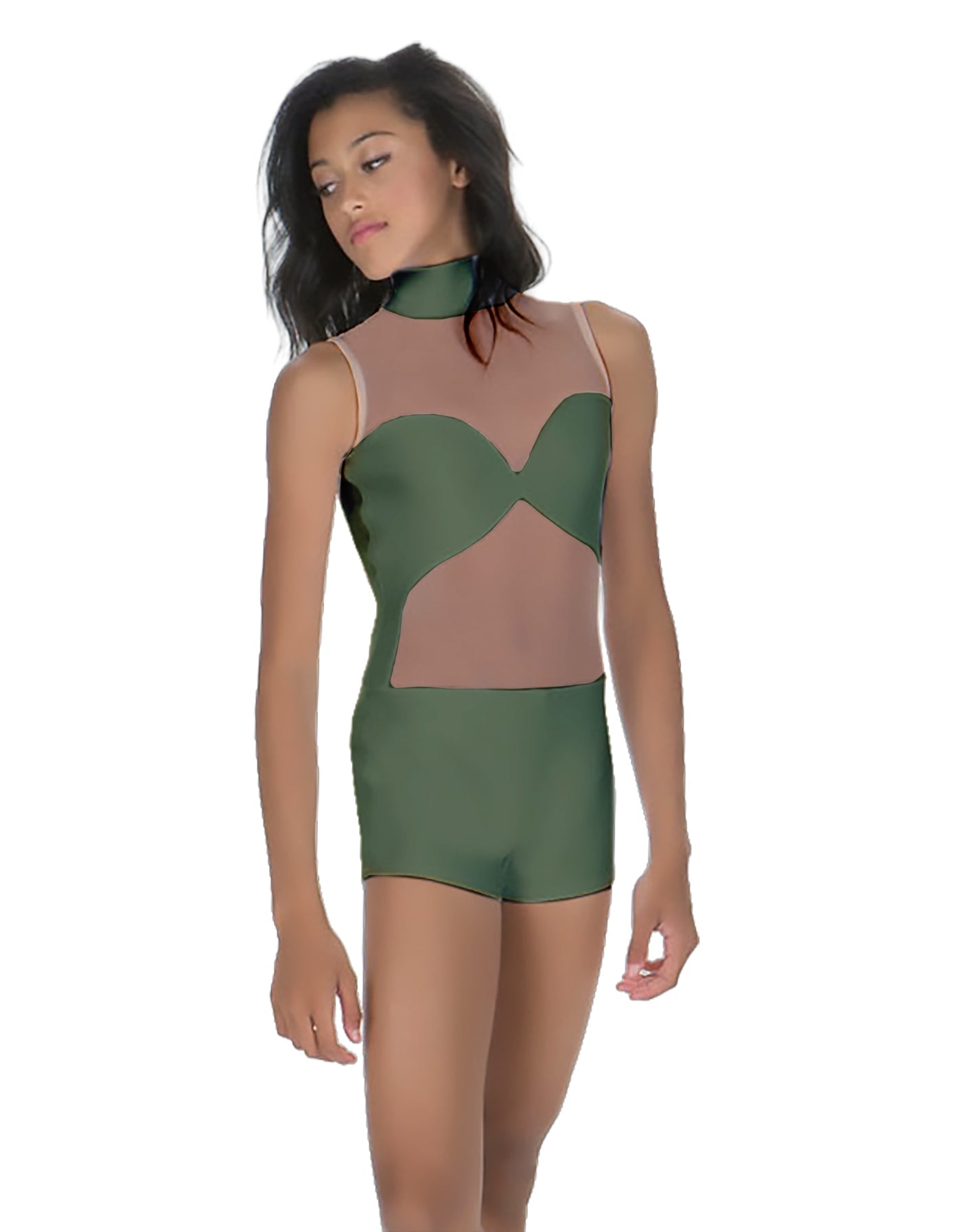 Solid Lycra Stay Biketard