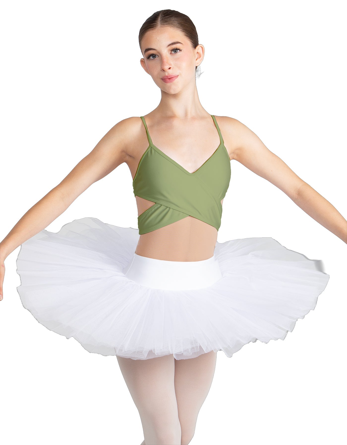 Solid Lycra Criss Cross Mesh Cut Outs Leotard