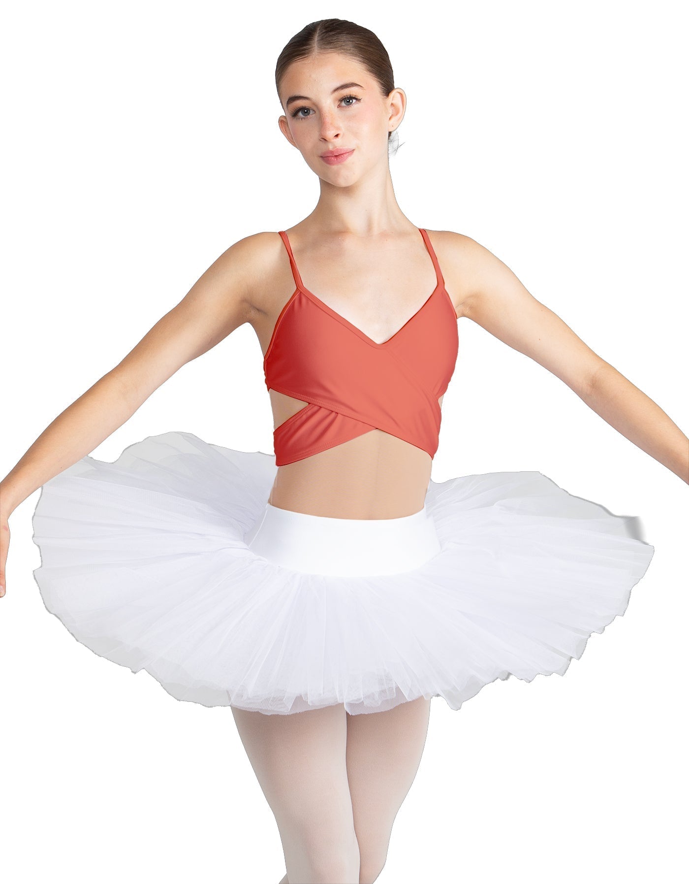Solid Lycra Criss Cross Mesh Cut Outs Leotard