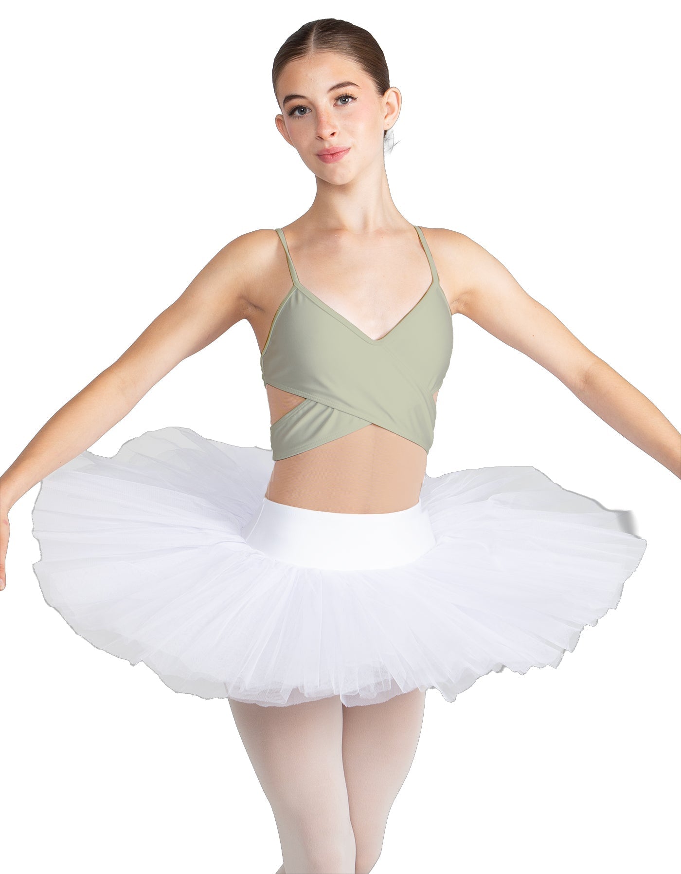 Solid Lycra Criss Cross Mesh Cut Outs Leotard