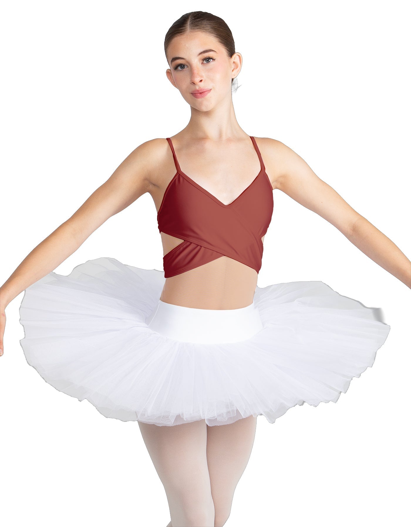 Solid Lycra Criss Cross Mesh Cut Outs Leotard