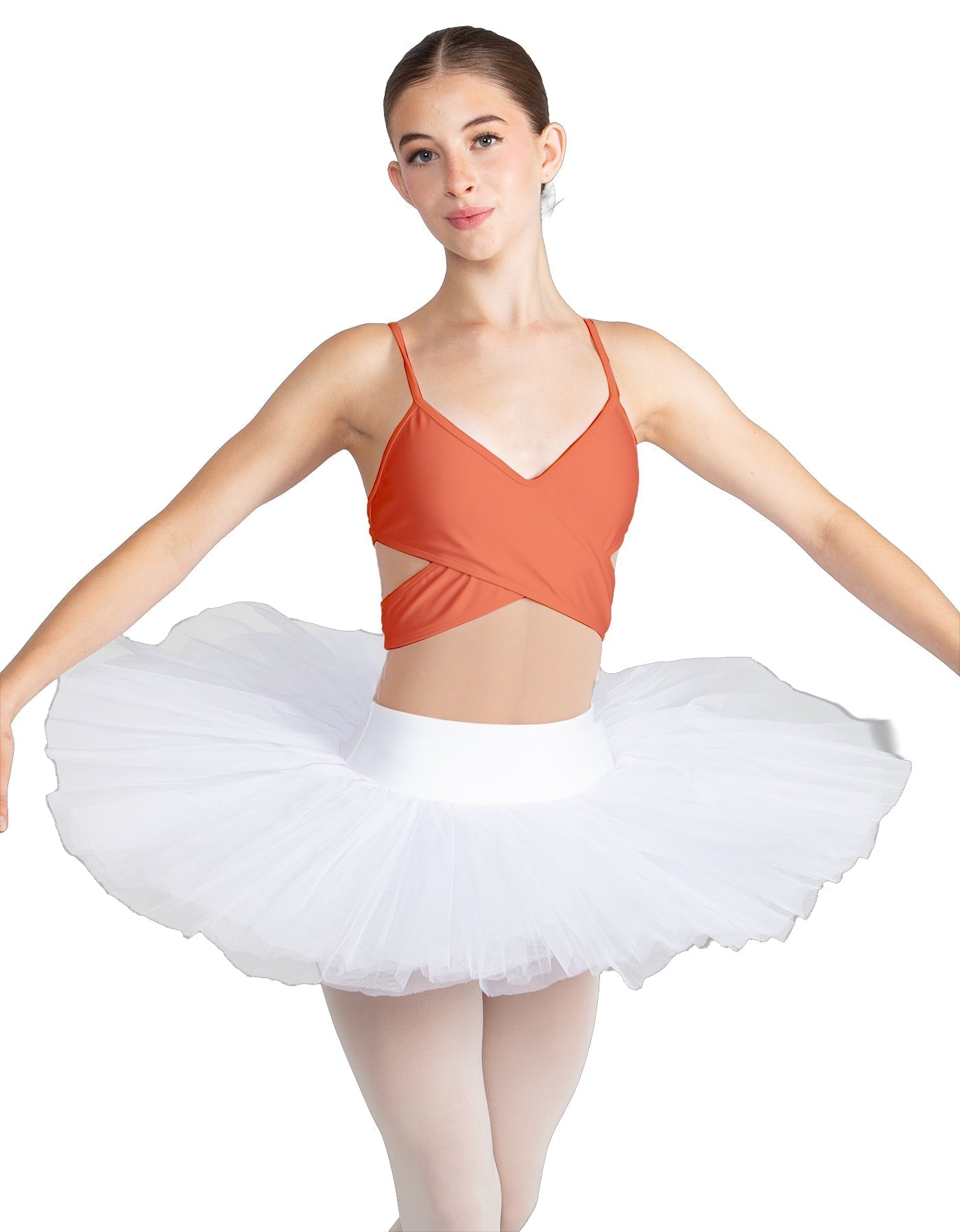 Solid Lycra Criss Cross Mesh Cut Outs Leotard