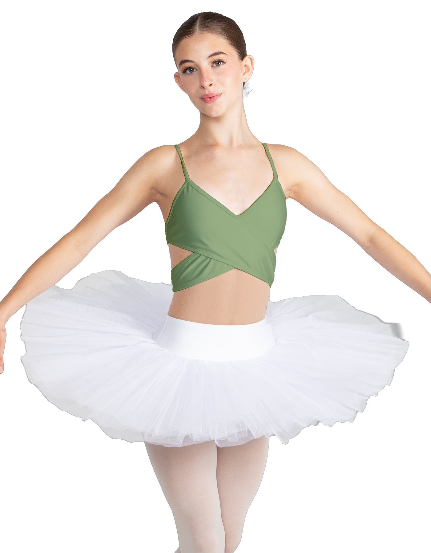 Solid Lycra Criss Cross Mesh Cut Outs Leotard