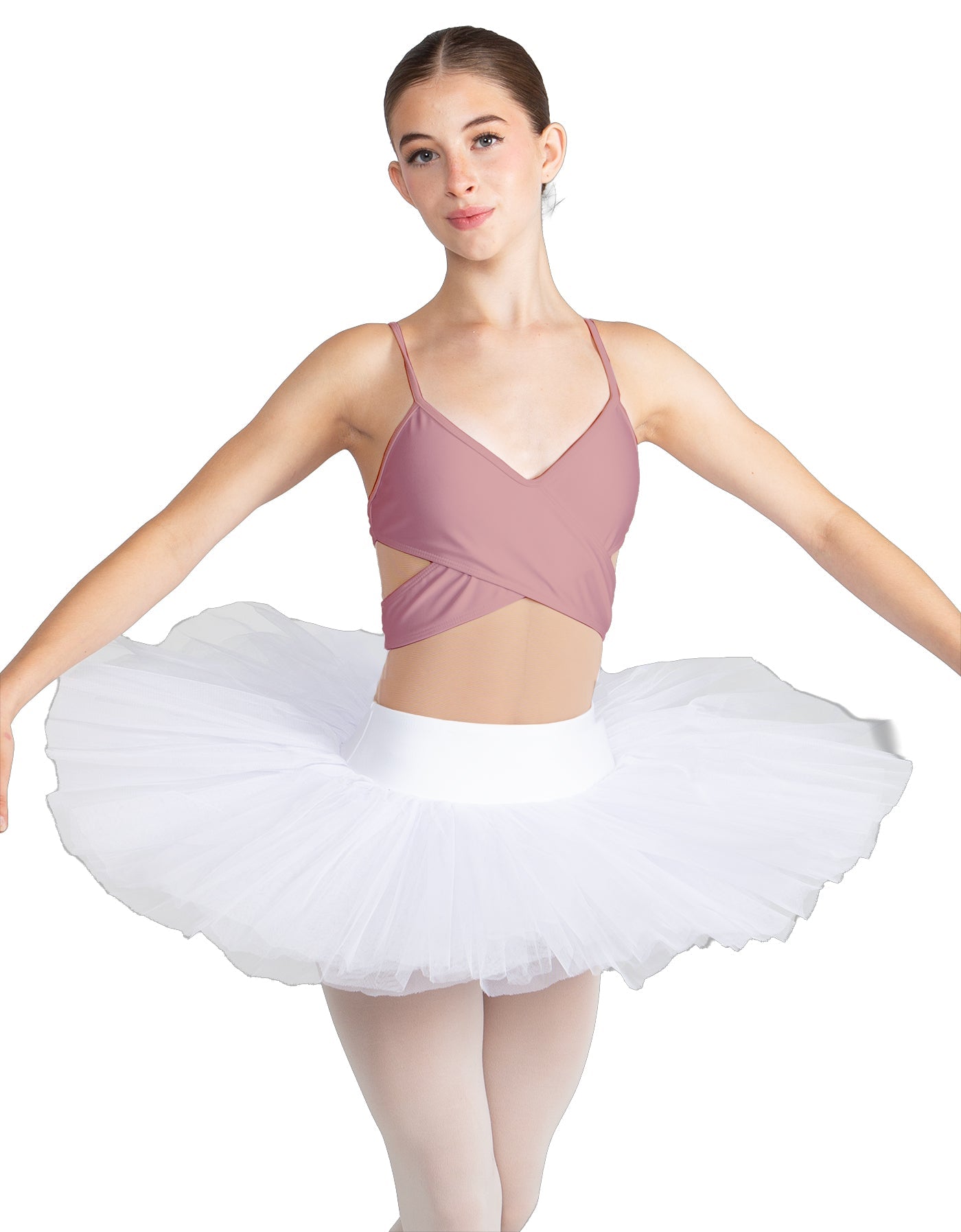Solid Lycra Criss Cross Mesh Cut Outs Leotard