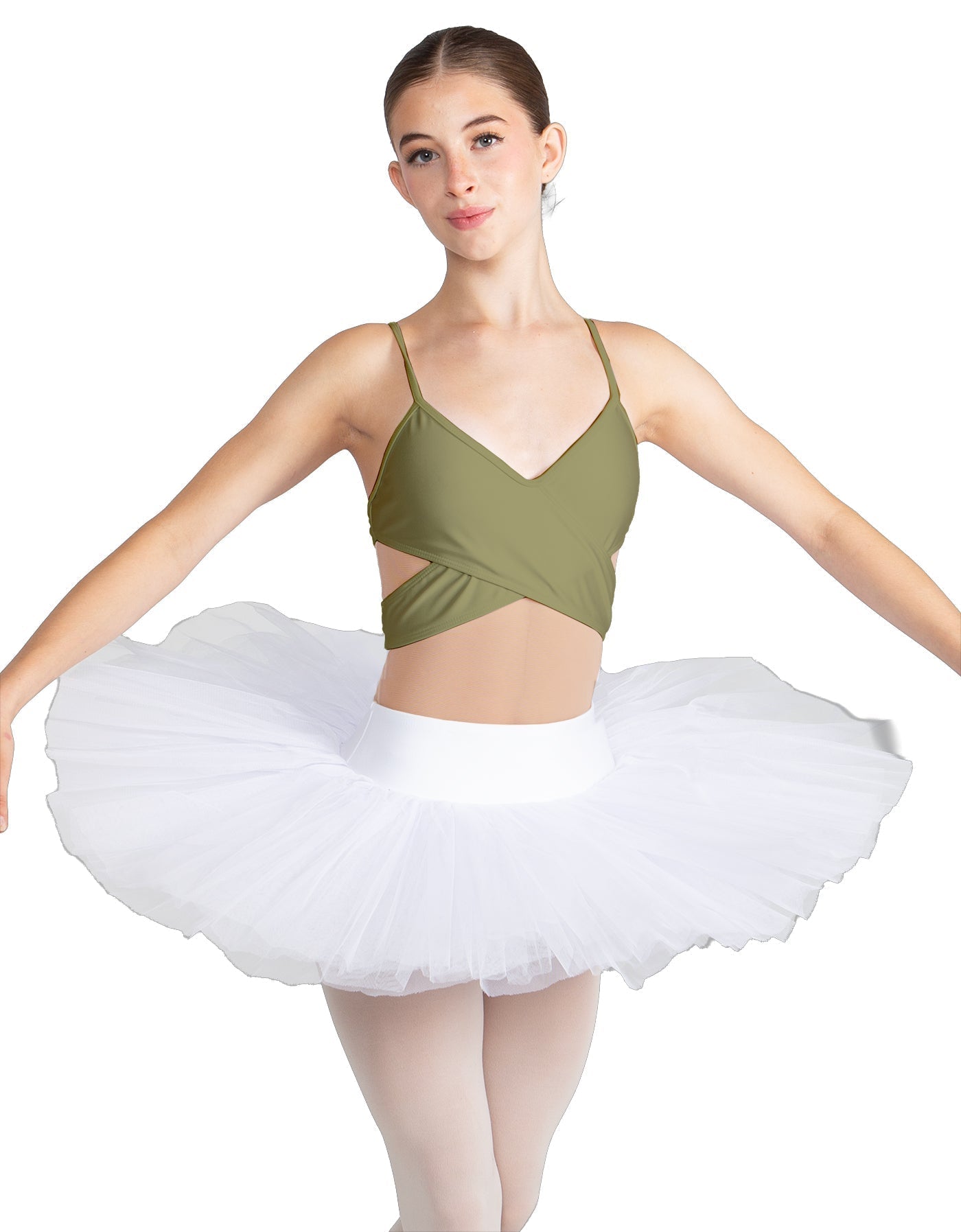 Solid Lycra Criss Cross Mesh Cut Outs Leotard
