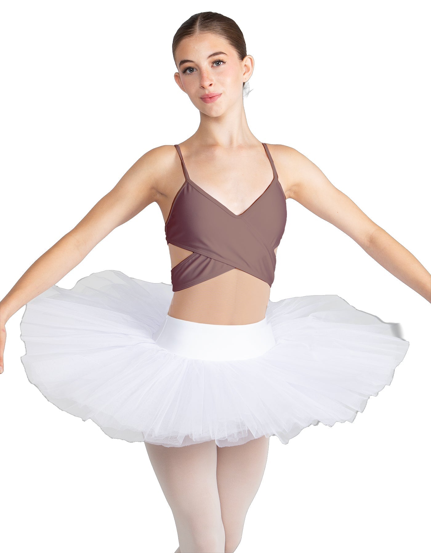 Solid Lycra Criss Cross Mesh Cut Outs Leotard