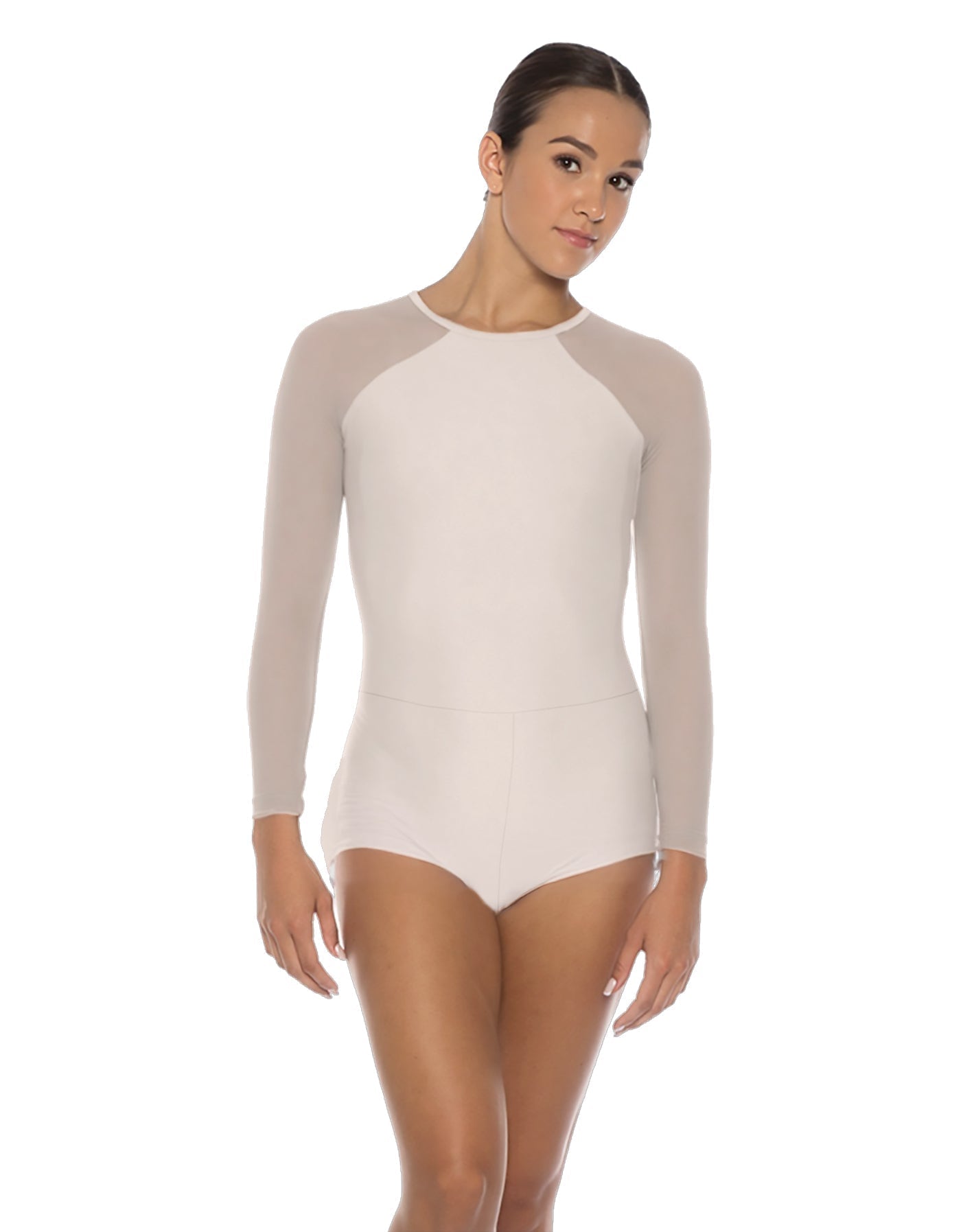 Solid Lycra LS Raglan Keyhole Back Biketard