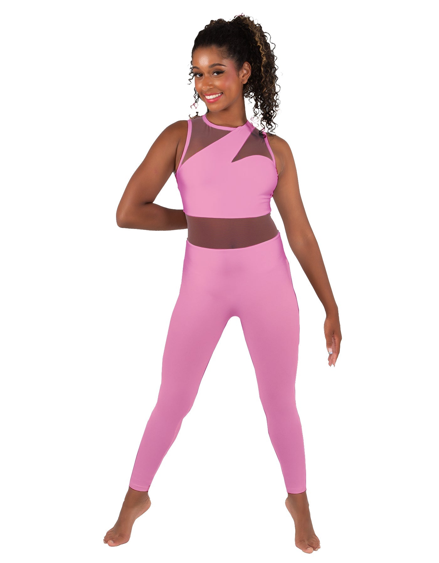 Solid Lycra Ambition Sleeveless Unitard