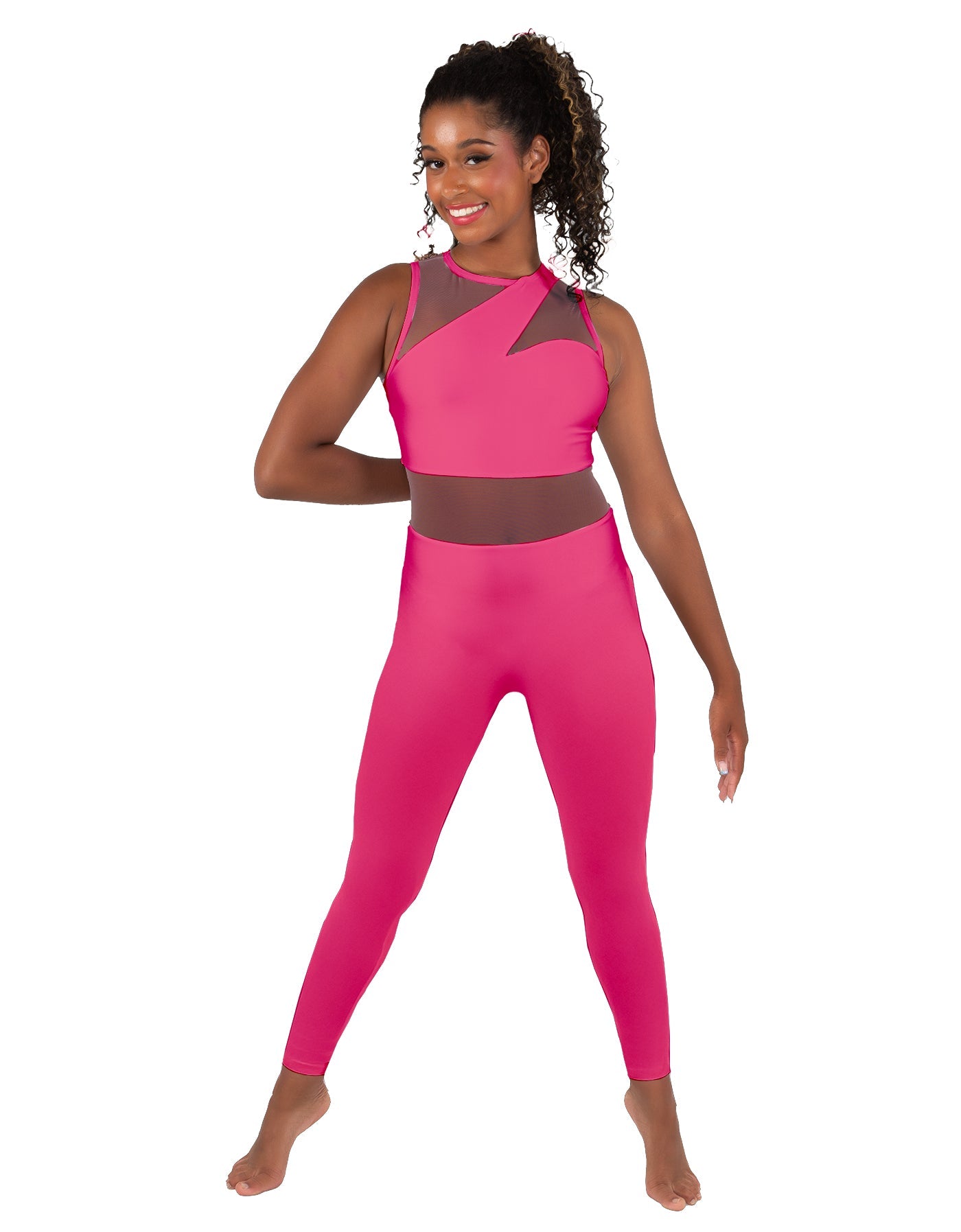 Solid Lycra Ambition Sleeveless Unitard