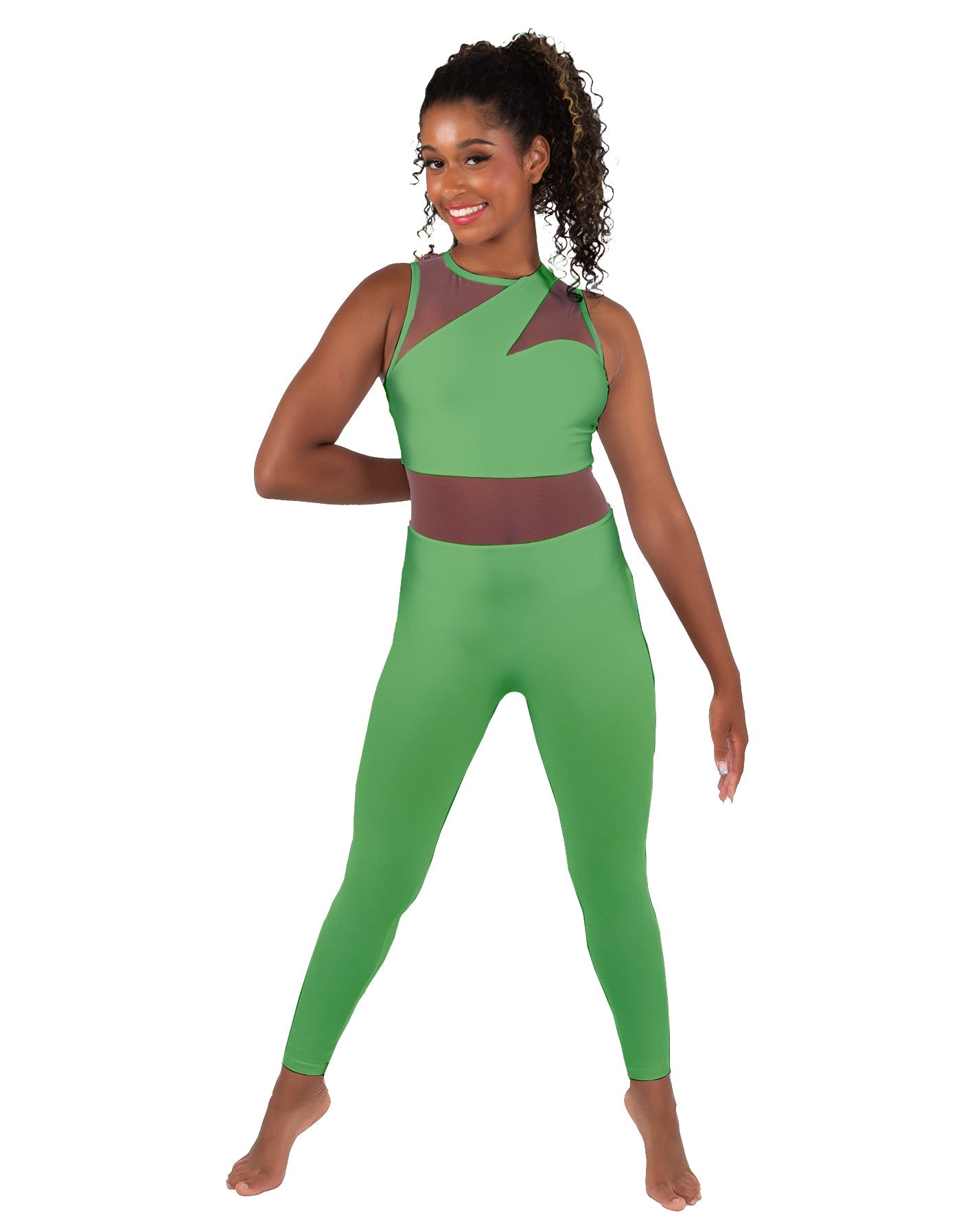 Solid Lycra Ambition Sleeveless Unitard