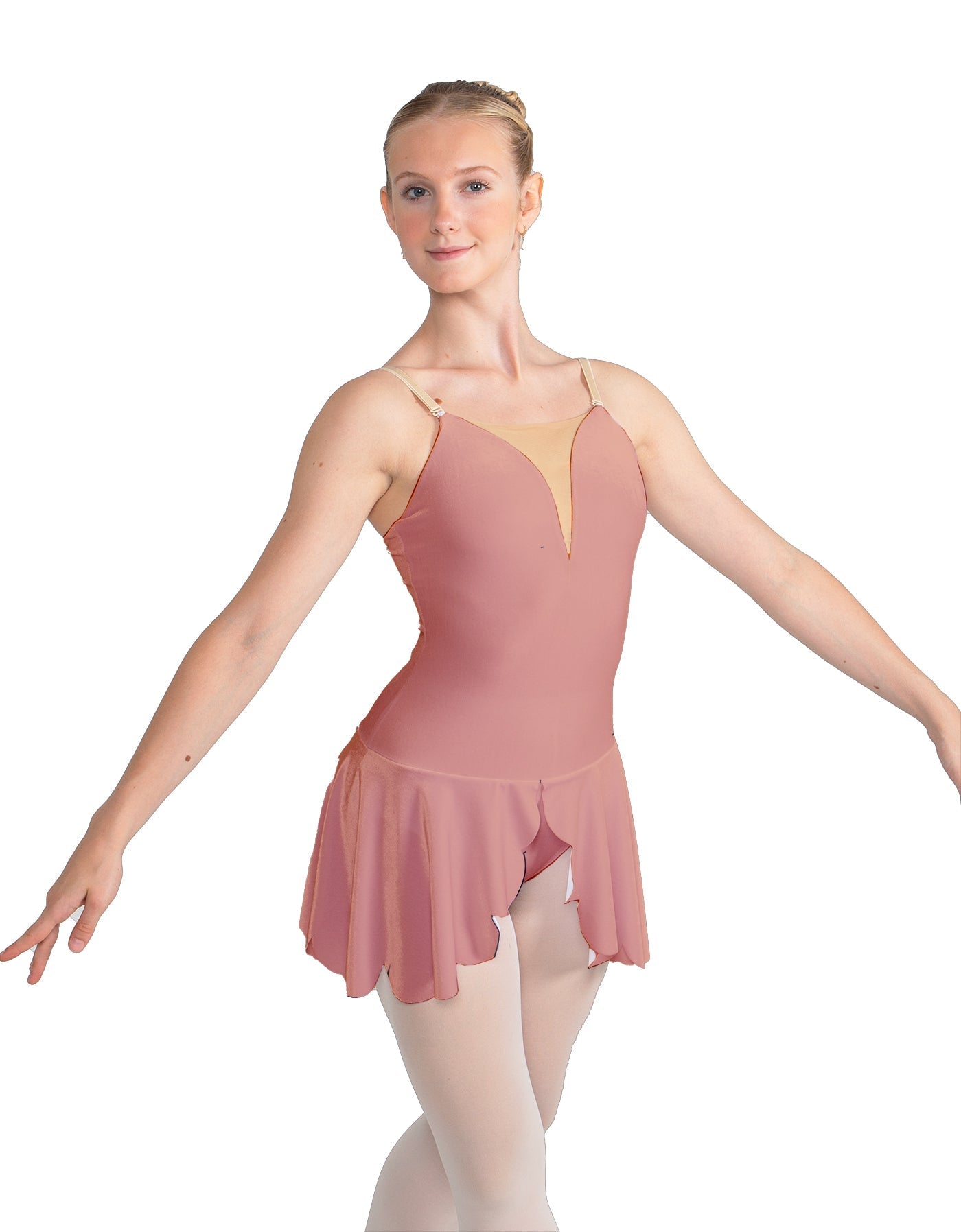 Solid Lycra Regal Leotard with Peplum