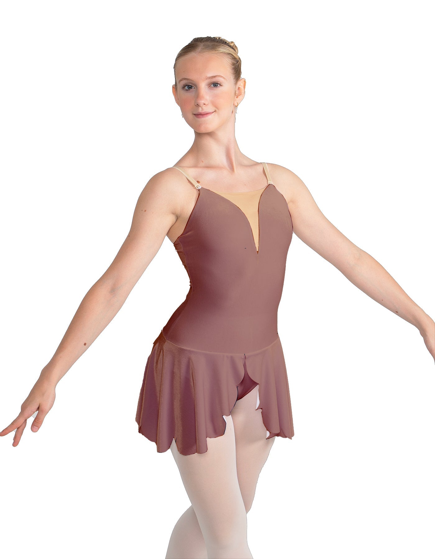 Solid Lycra Regal Leotard with Peplum