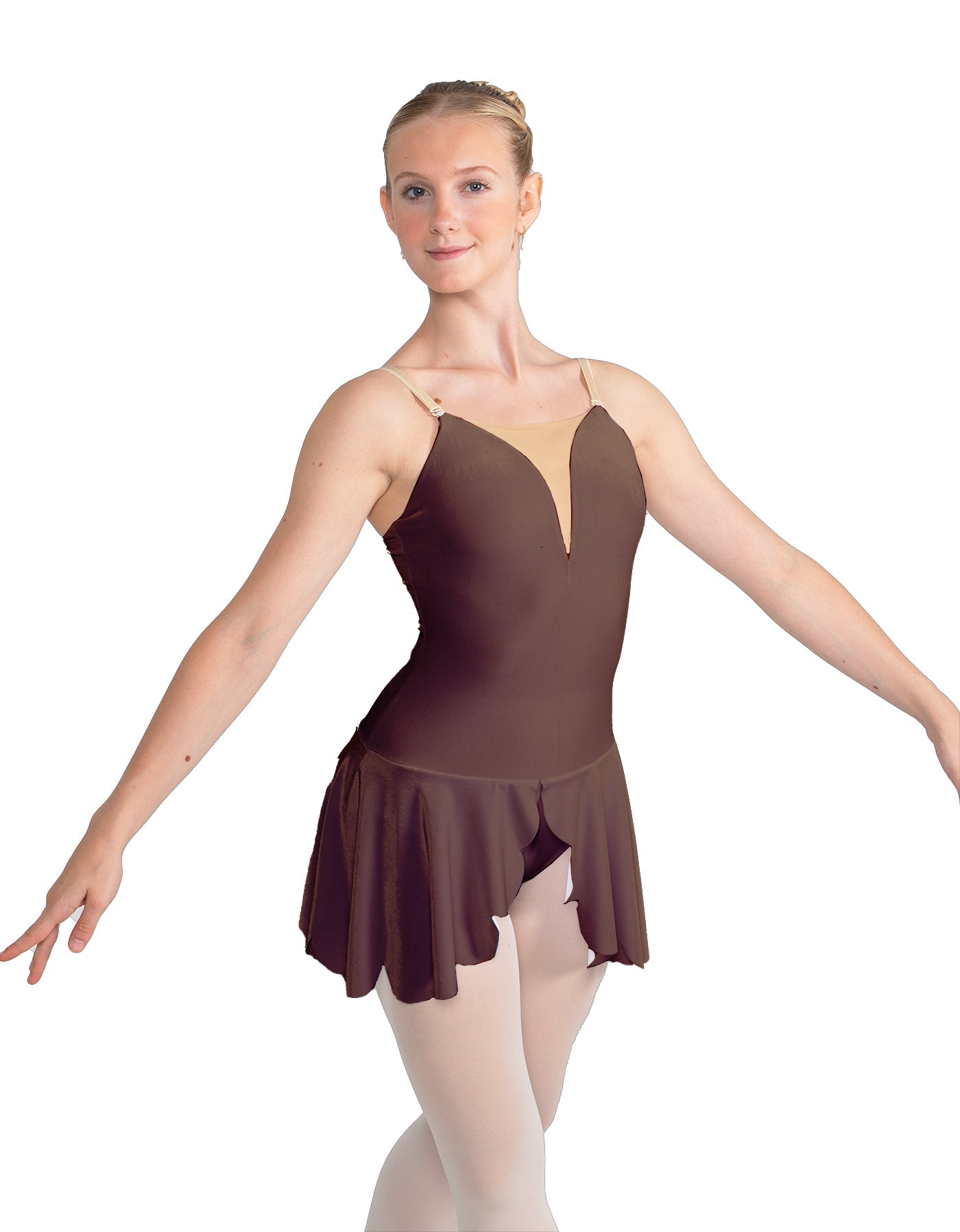 Solid Lycra Regal Leotard with Peplum
