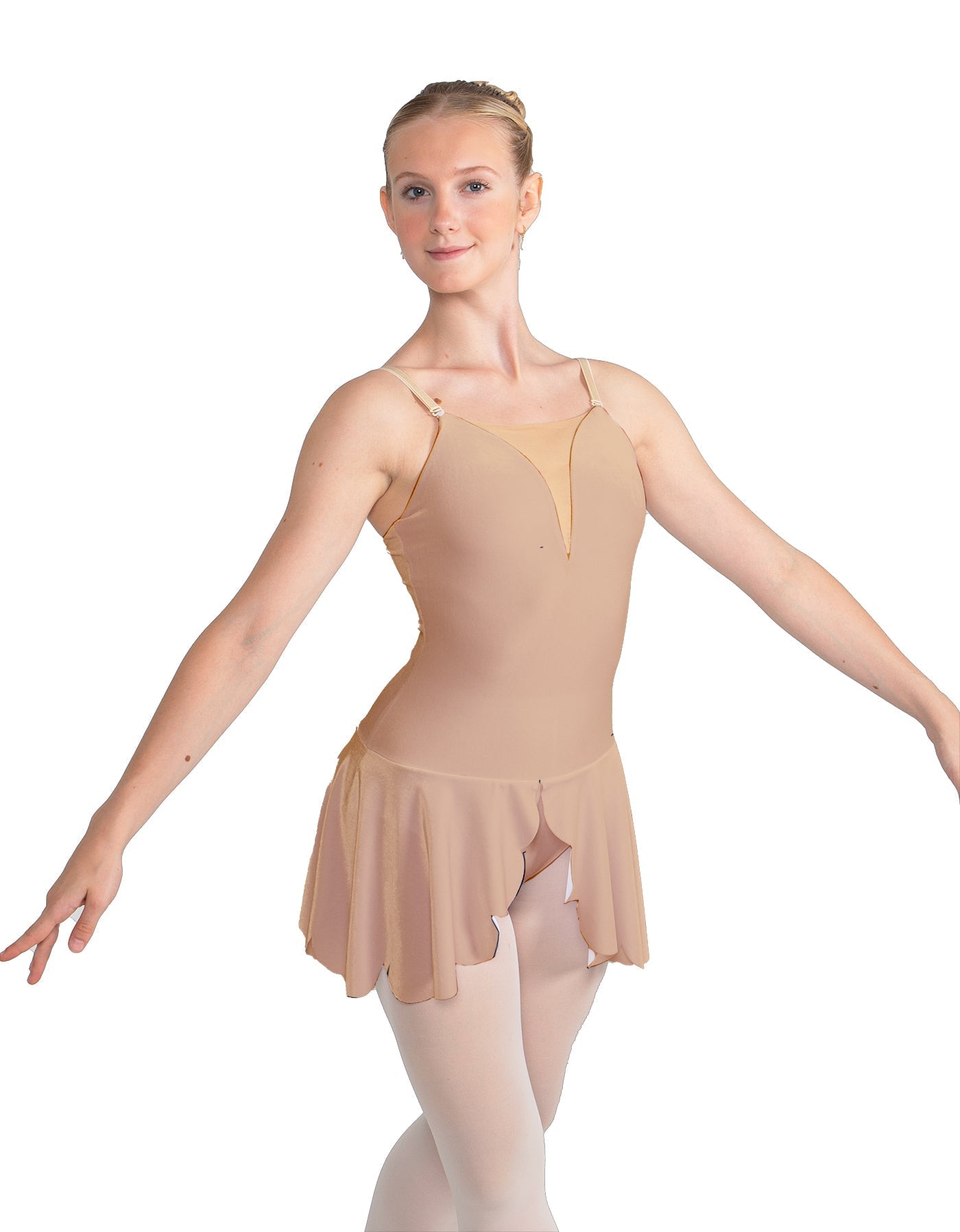 Solid Lycra Regal Leotard with Peplum