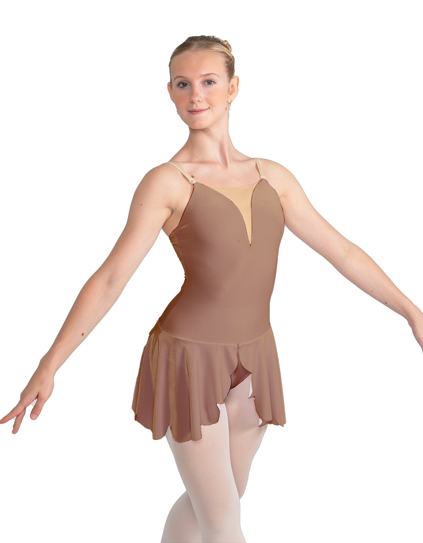 Solid Lycra Regal Leotard with Peplum