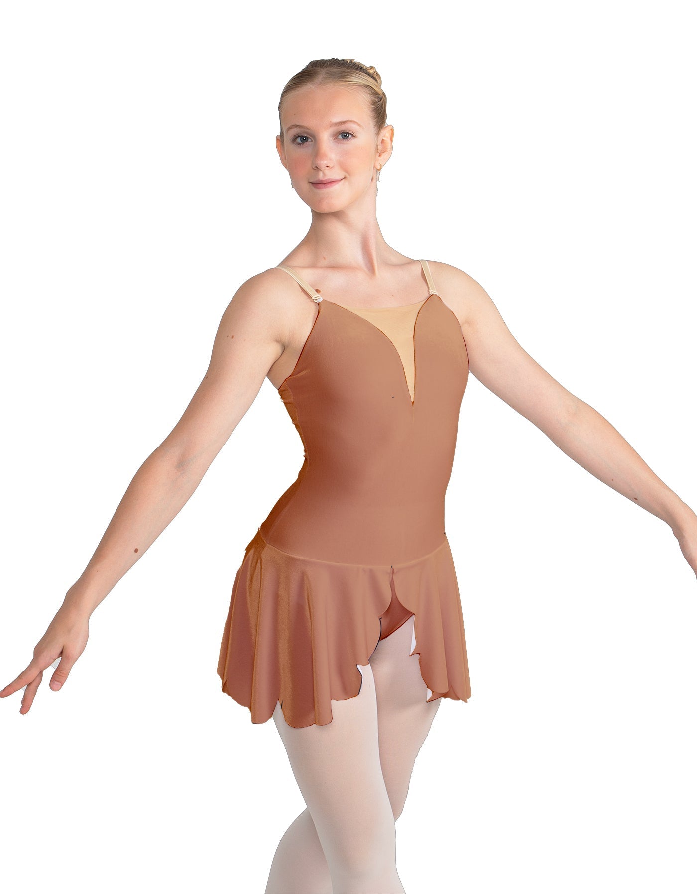 Solid Lycra Regal Leotard with Peplum
