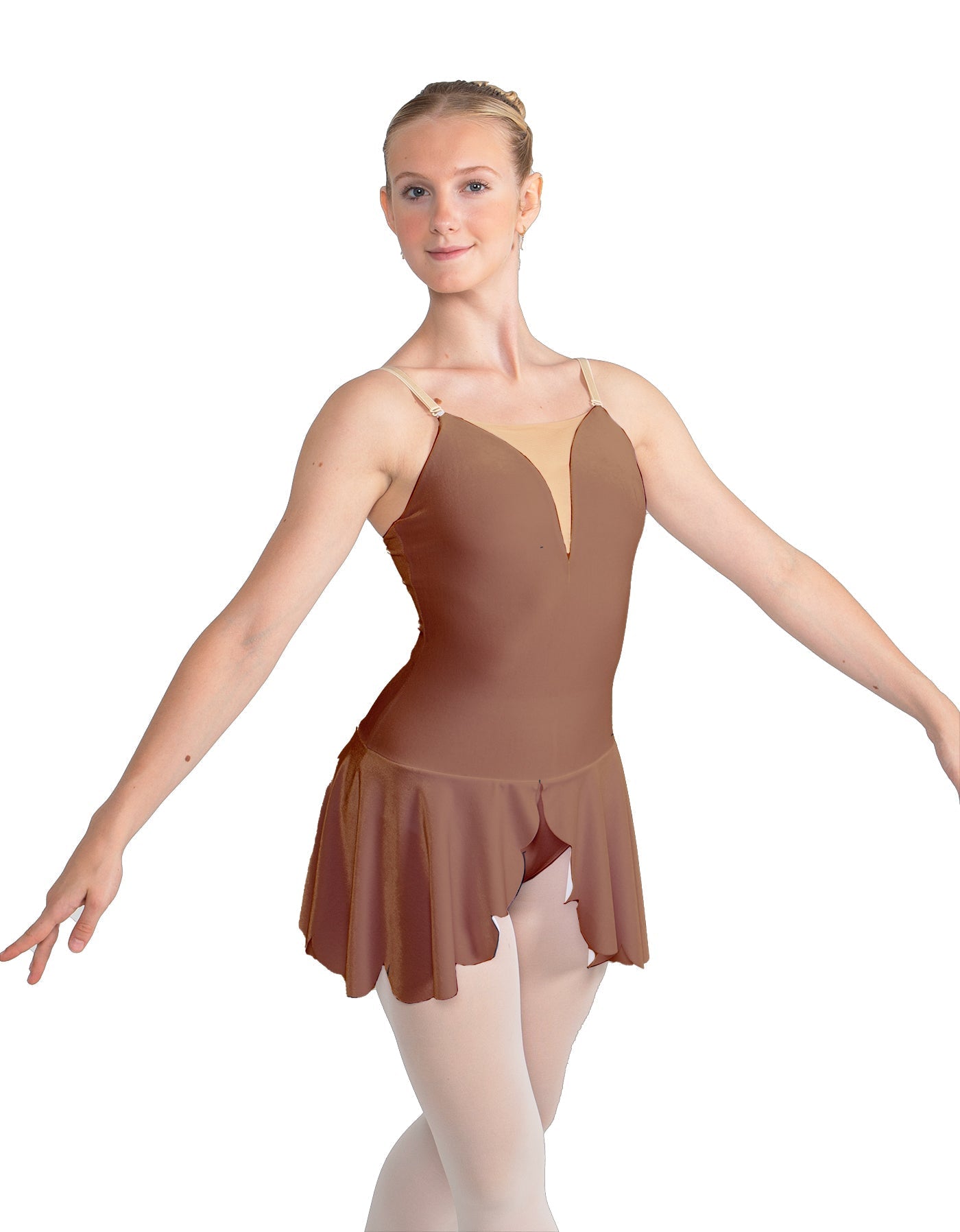 Solid Lycra Regal Leotard with Peplum