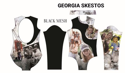 Custom Georgia Skestos Lycra/Mesh Shadows Leotard - CXL