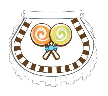 Custom White Bustle Chocolate Factory Pettibustle