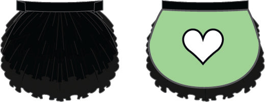 Custom Power Puffs Pettibustle with Top Skirt