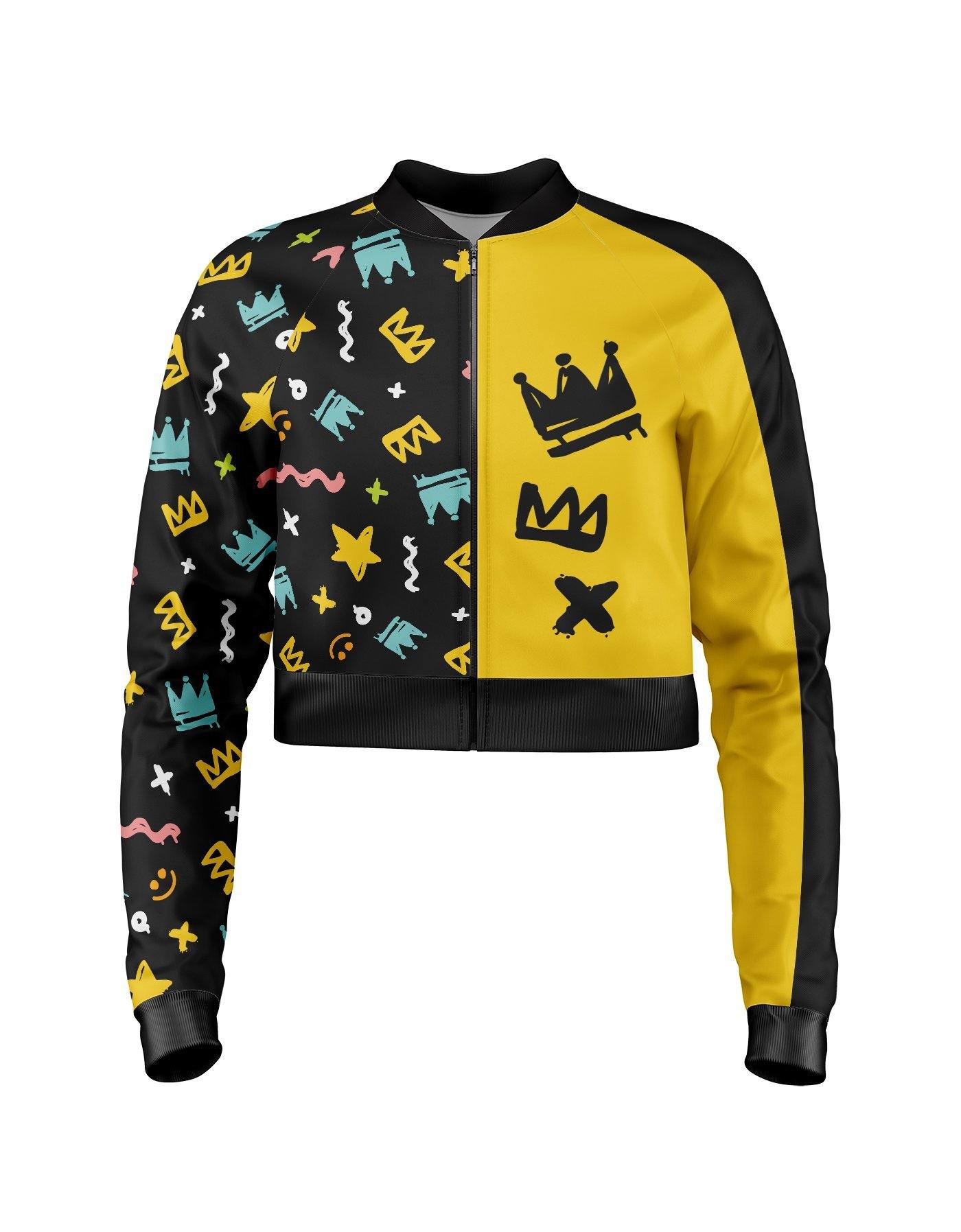 2 Tone Cropped Jockey Jacket