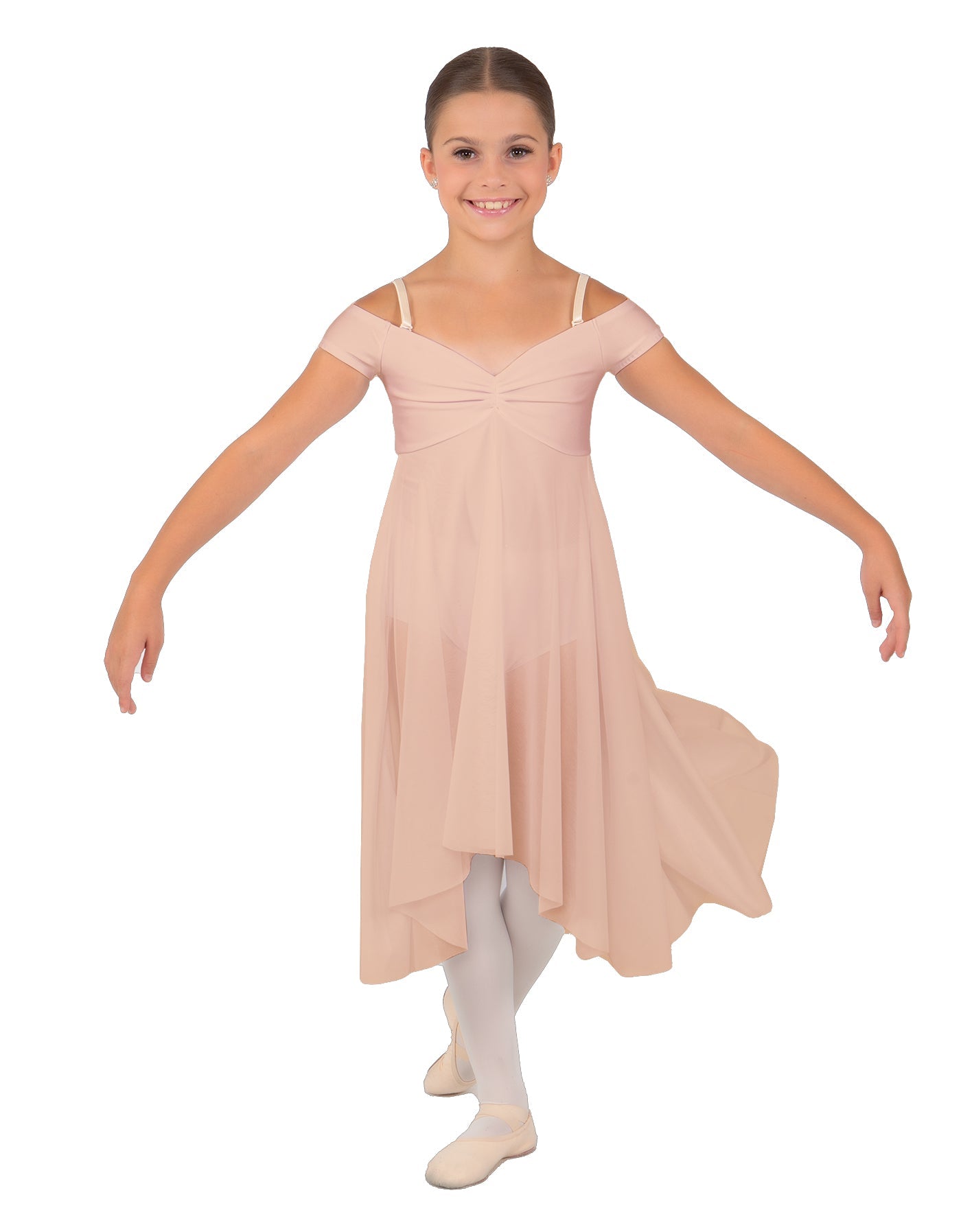 Solid Sequin Lace and Chiffon Propriety Dress