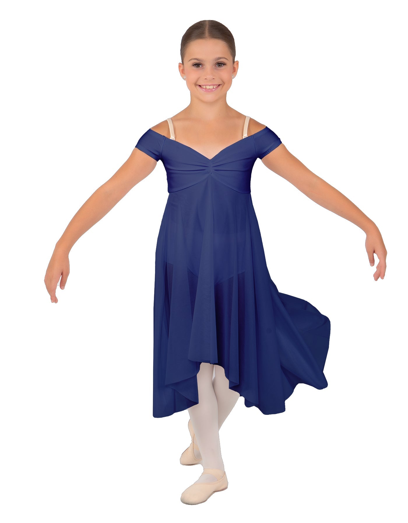 Solid Sequin Lace and Chiffon Propriety Dress