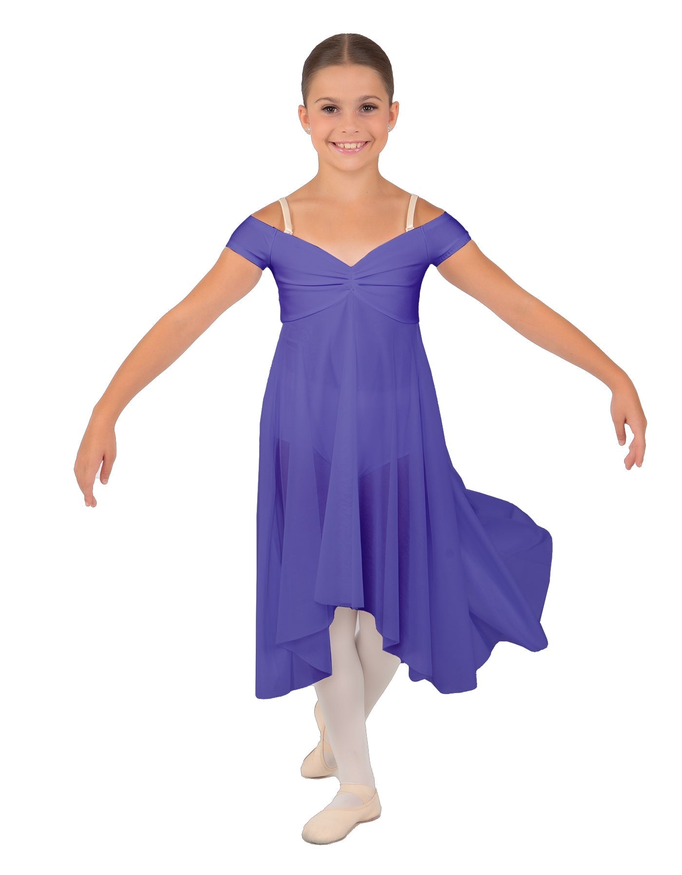 Solid Sequin Lace and Chiffon Propriety Dress