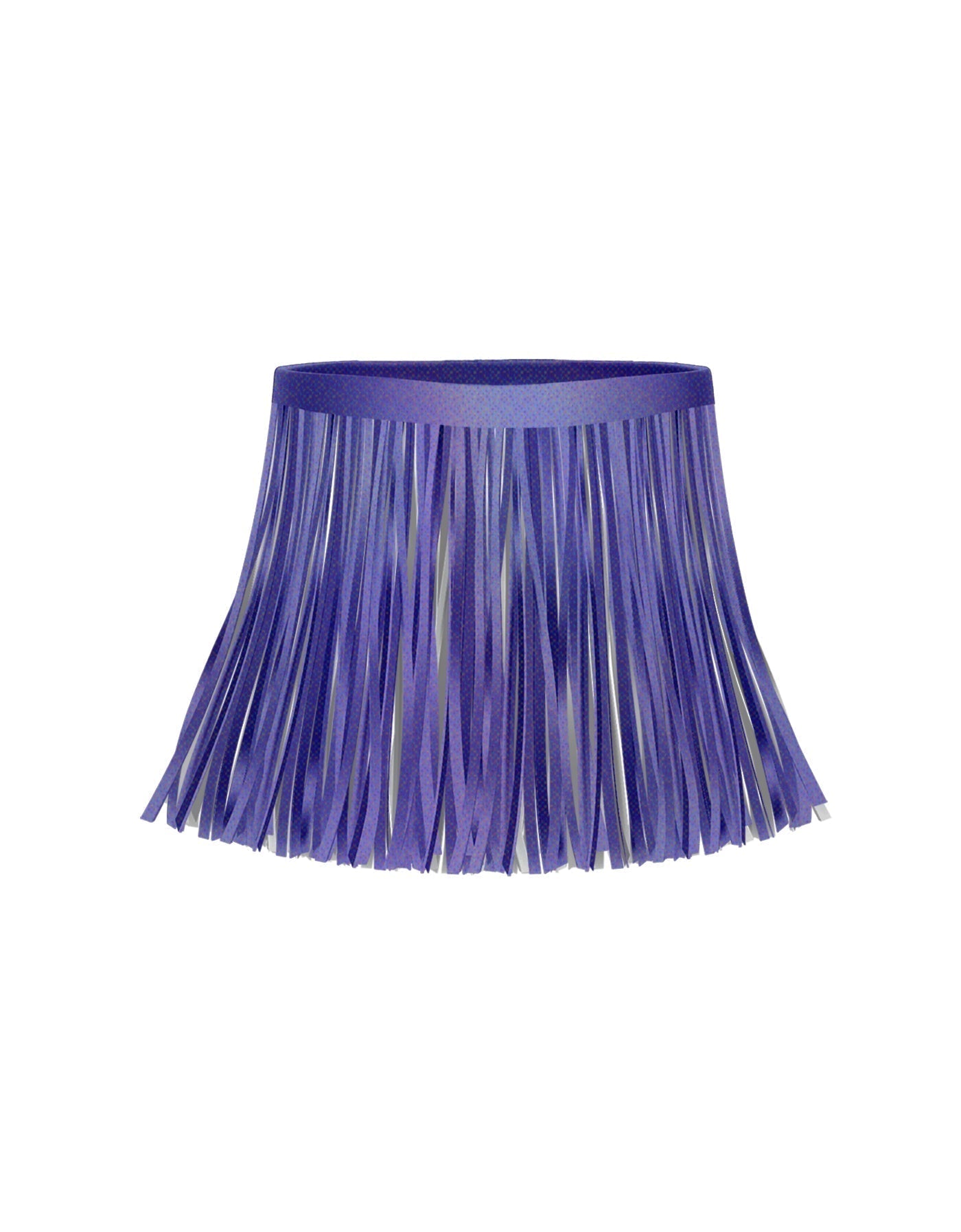 Solid Hologram Fringe Skirt