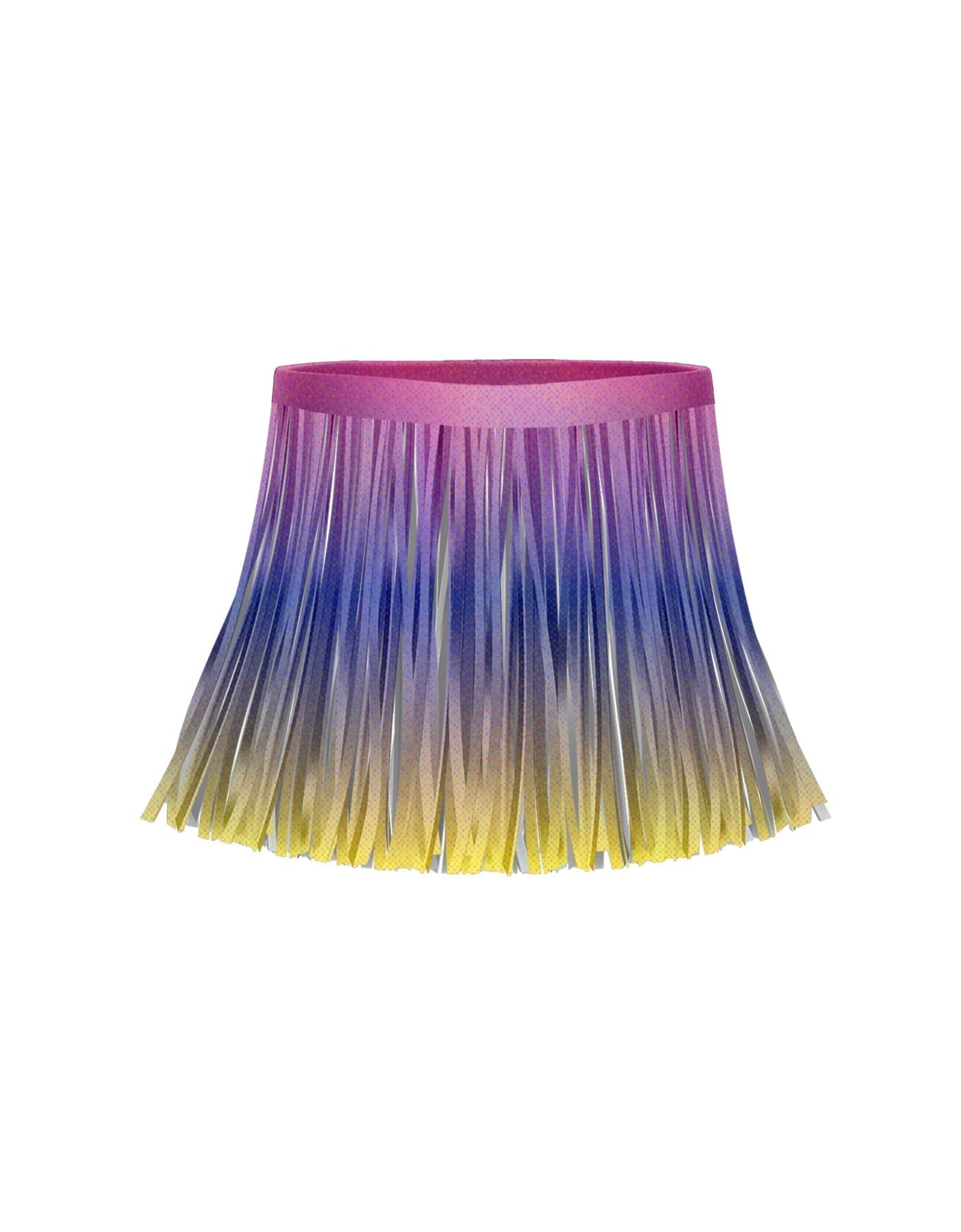 Ombre Brights Fringe Skirt