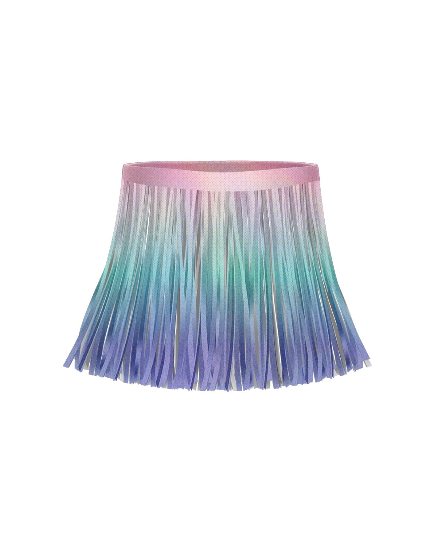 Ombre Pastels Fringe Skirt
