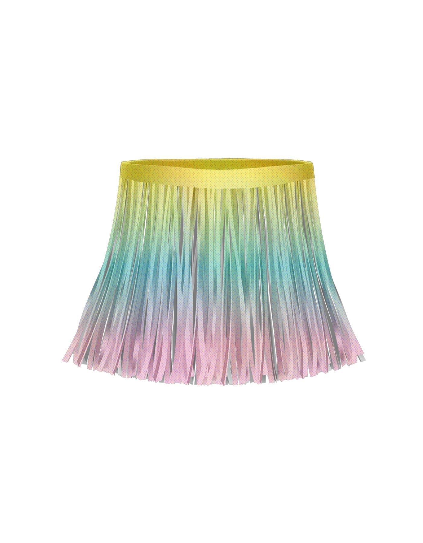 Ombre Pastels Fringe Skirt