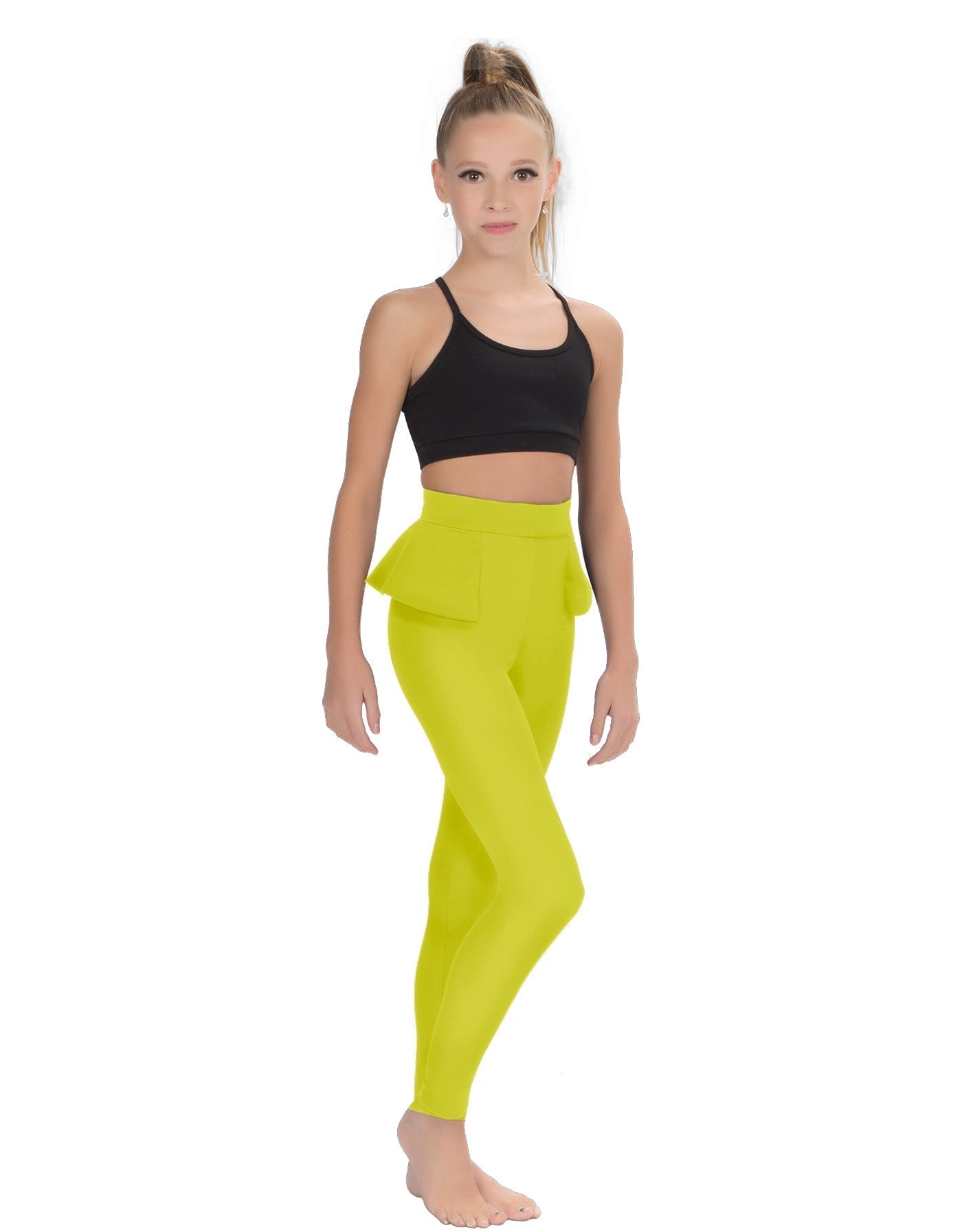 Solid Lycra Peplum Pants