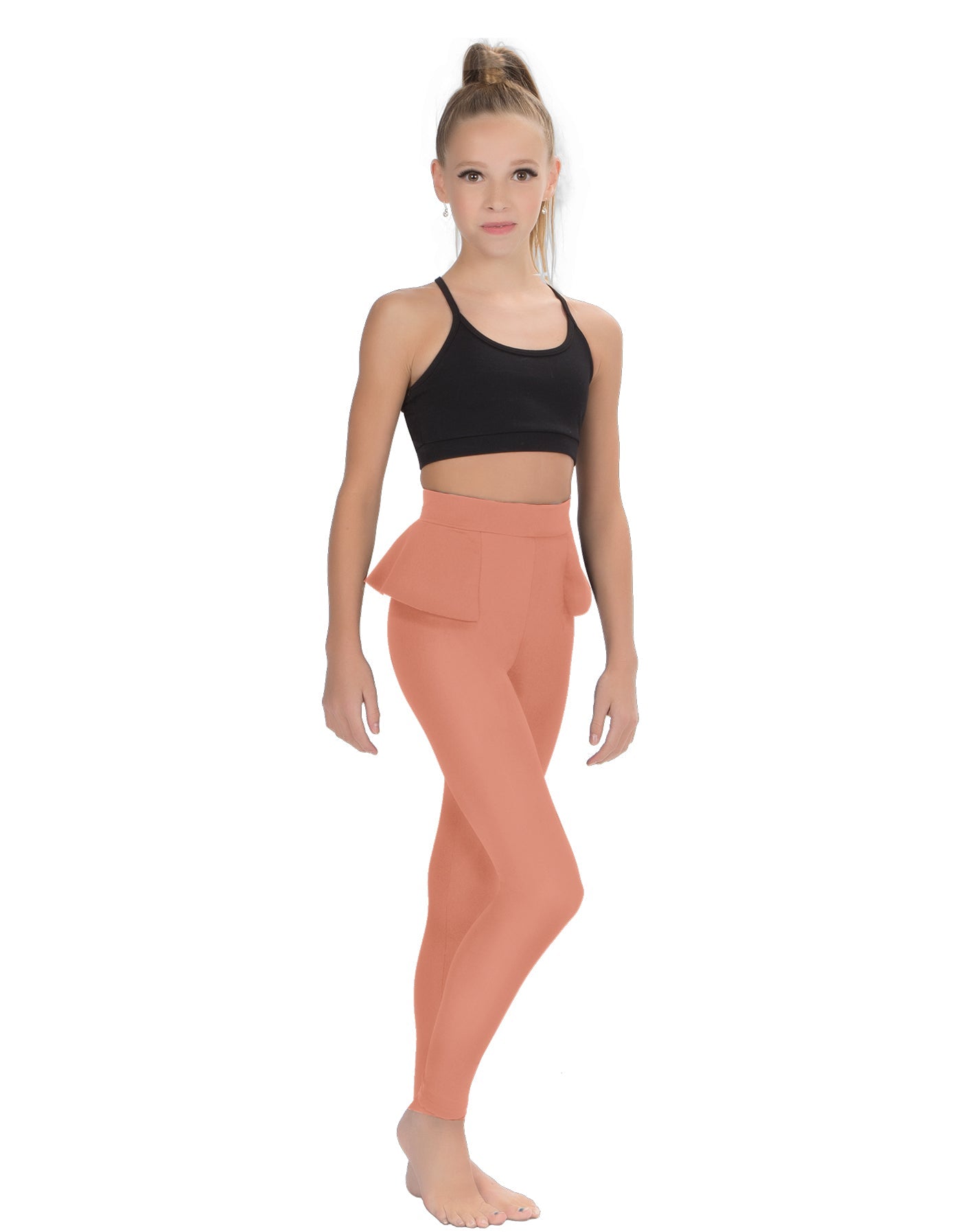 Solid Lycra Peplum Pants