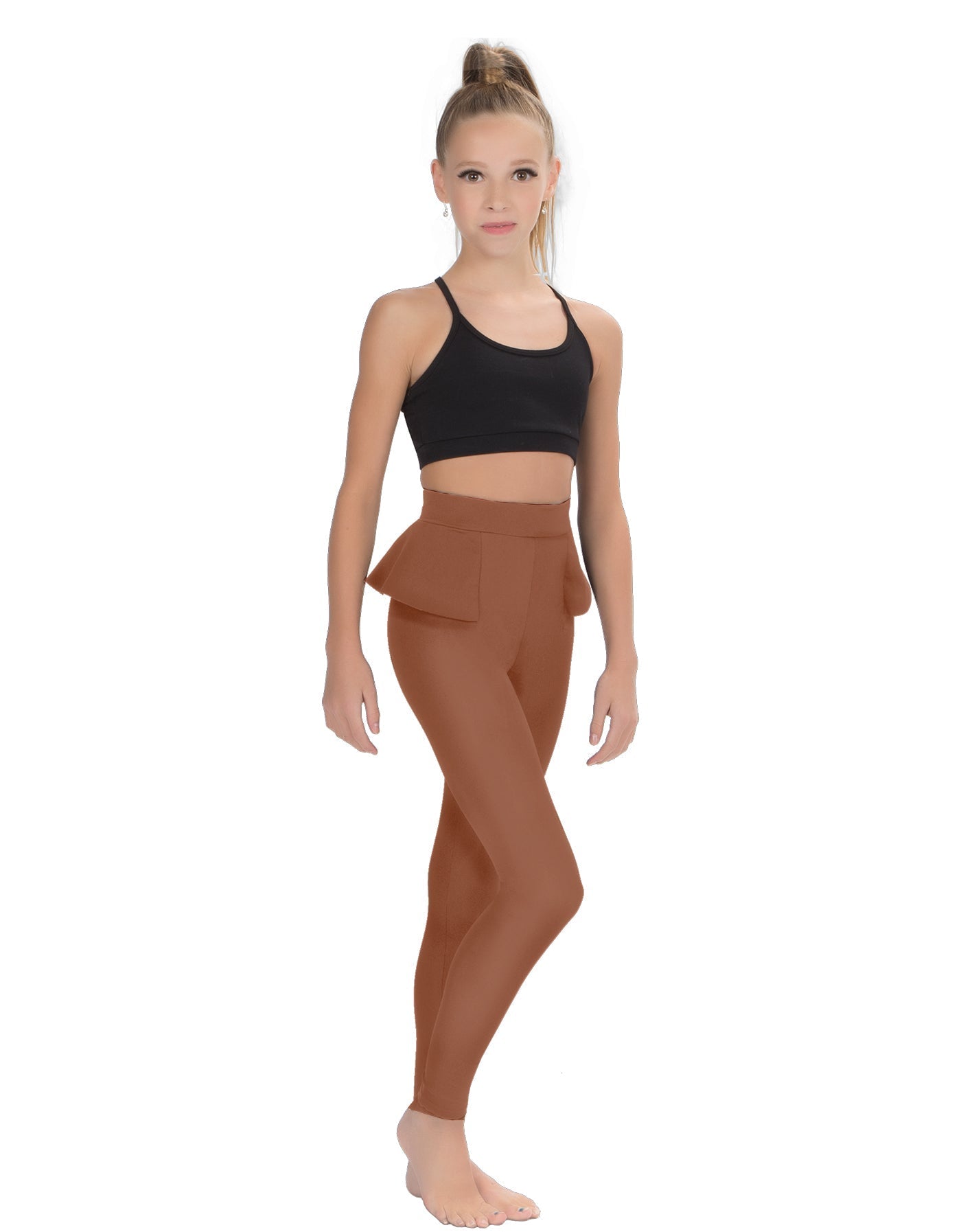 Solid Lycra Peplum Pants