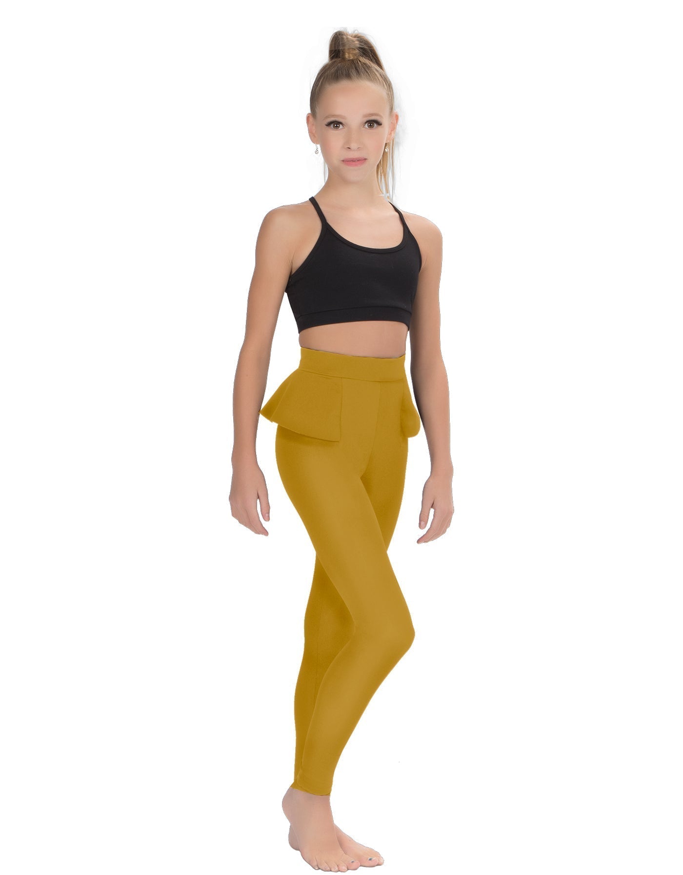 Solid Lycra Peplum Pants