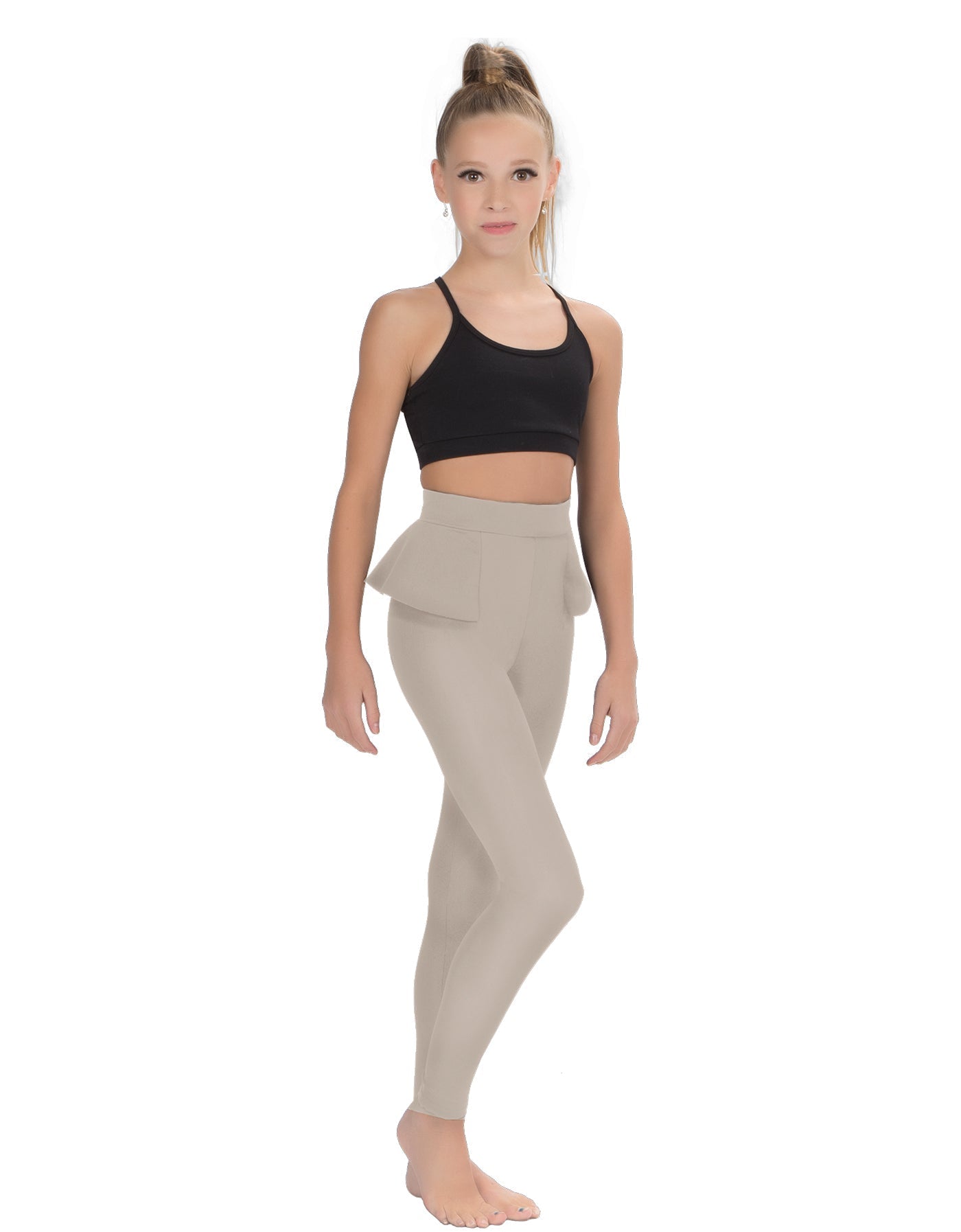 Solid Lycra Peplum Pants