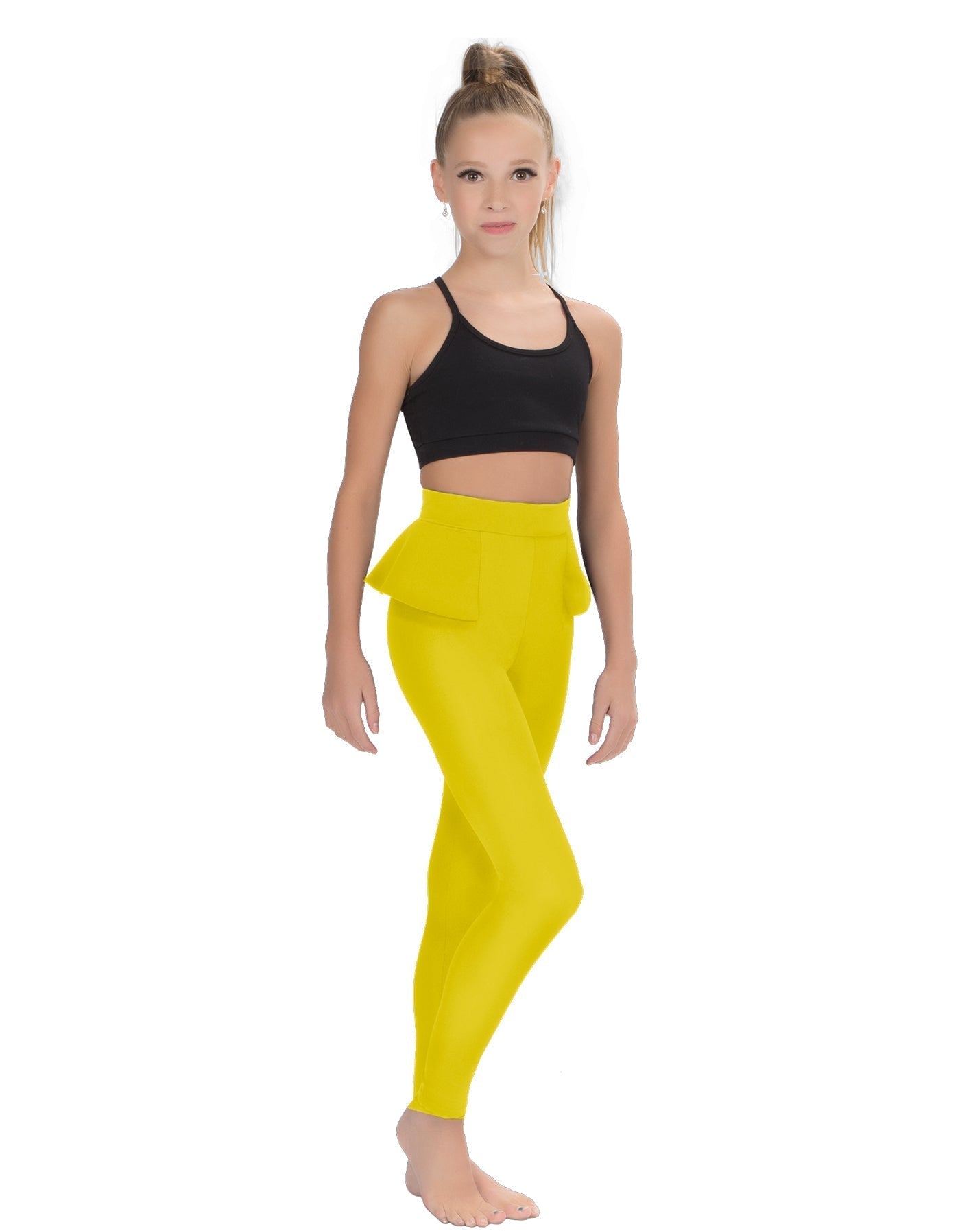 Solid Lycra Peplum Pants